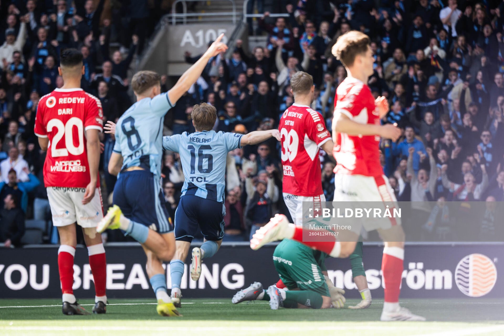 Djurgårdens Bo Hegland jublar