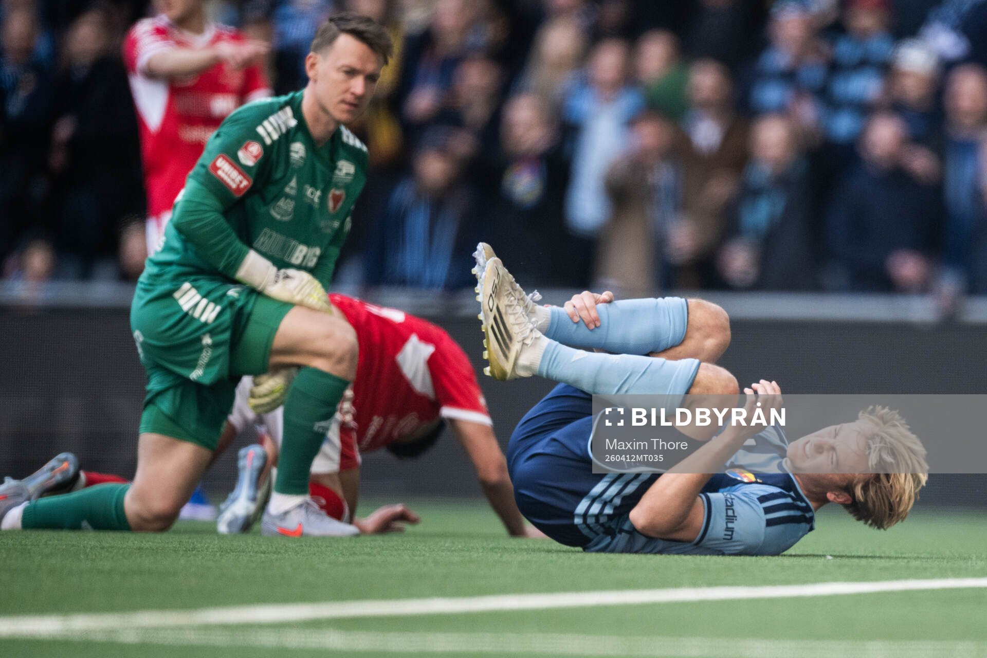 Kalmars målvakt Jakob Kindberg och Djurgårdens Oskar