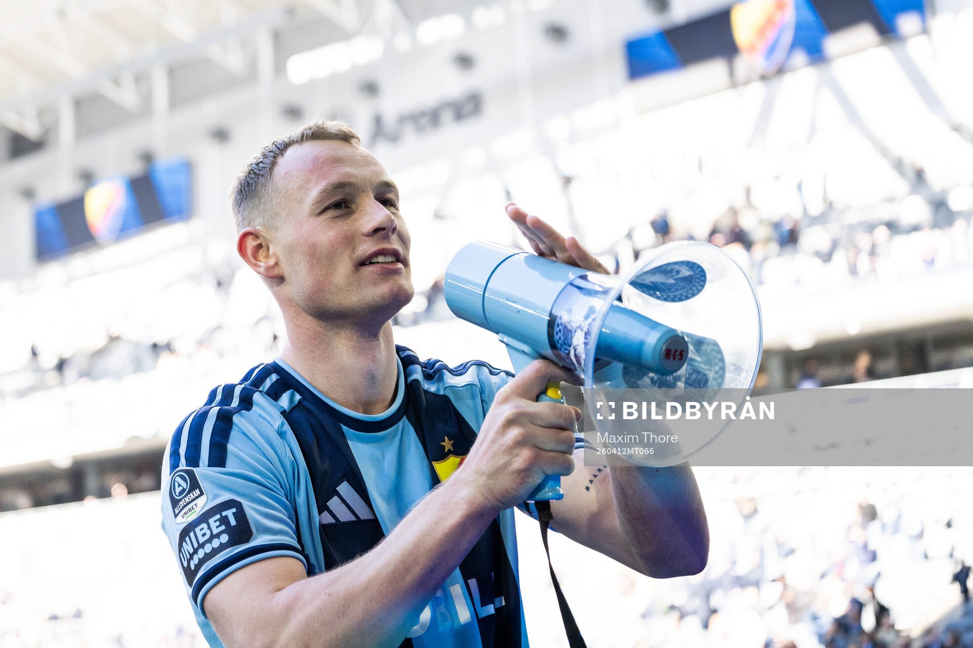 Djurgårdens Kristian Lien jublar