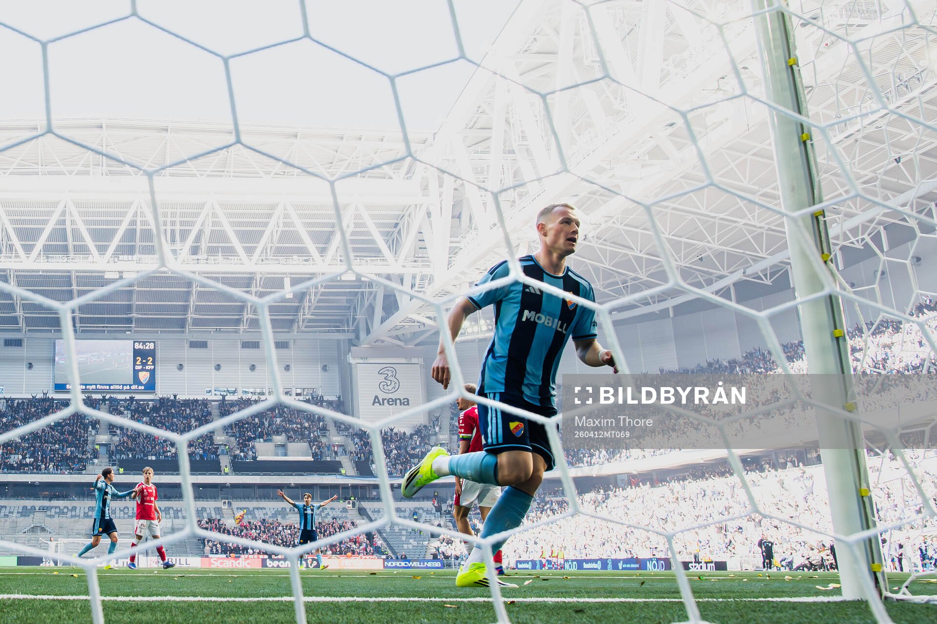 Djurgårdens Kristian Lien jublar