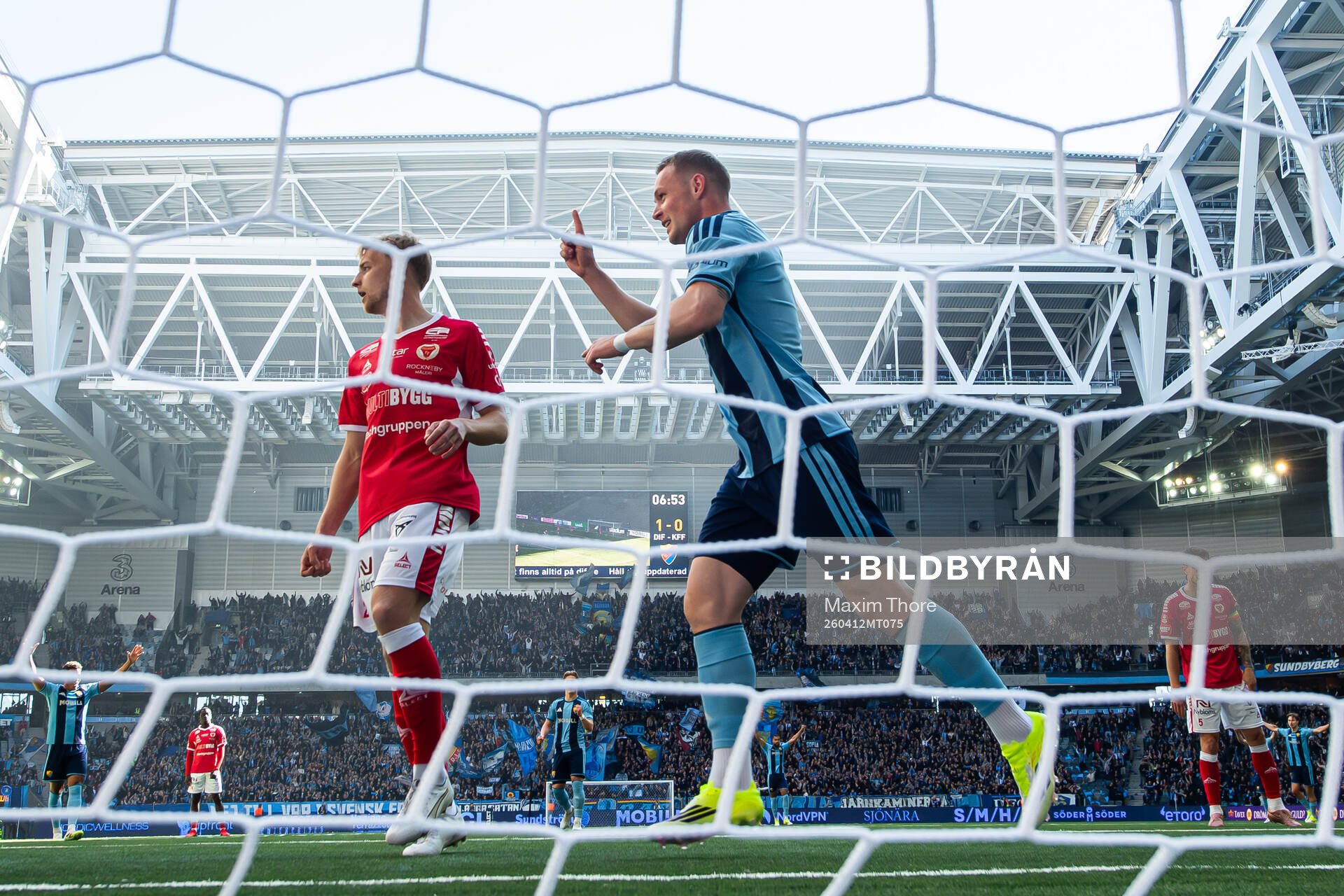 Djurgårdens Kristian Lien jublar
