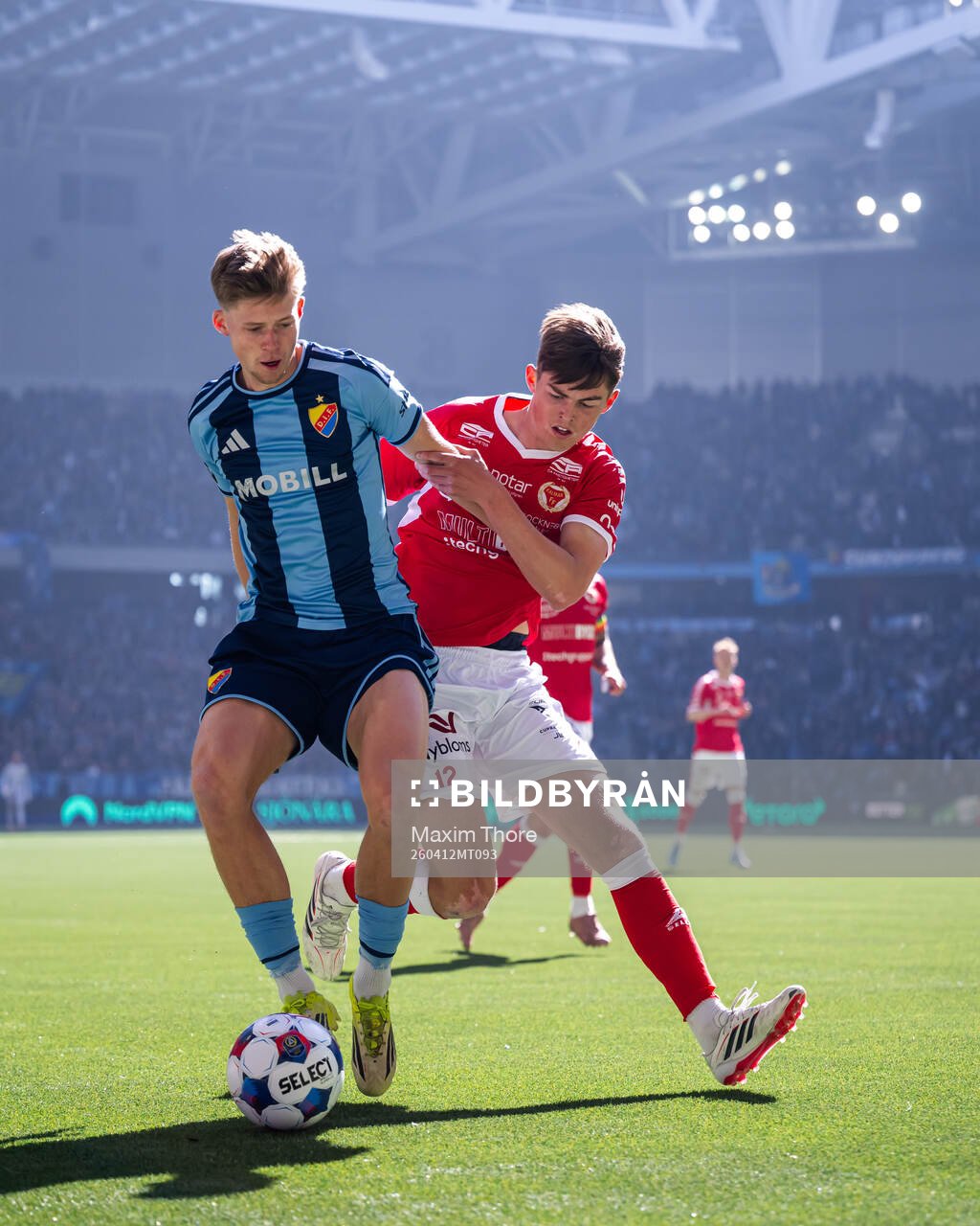 Djurgårdens Patric Åslund och Kalmars Zakarias Råvik