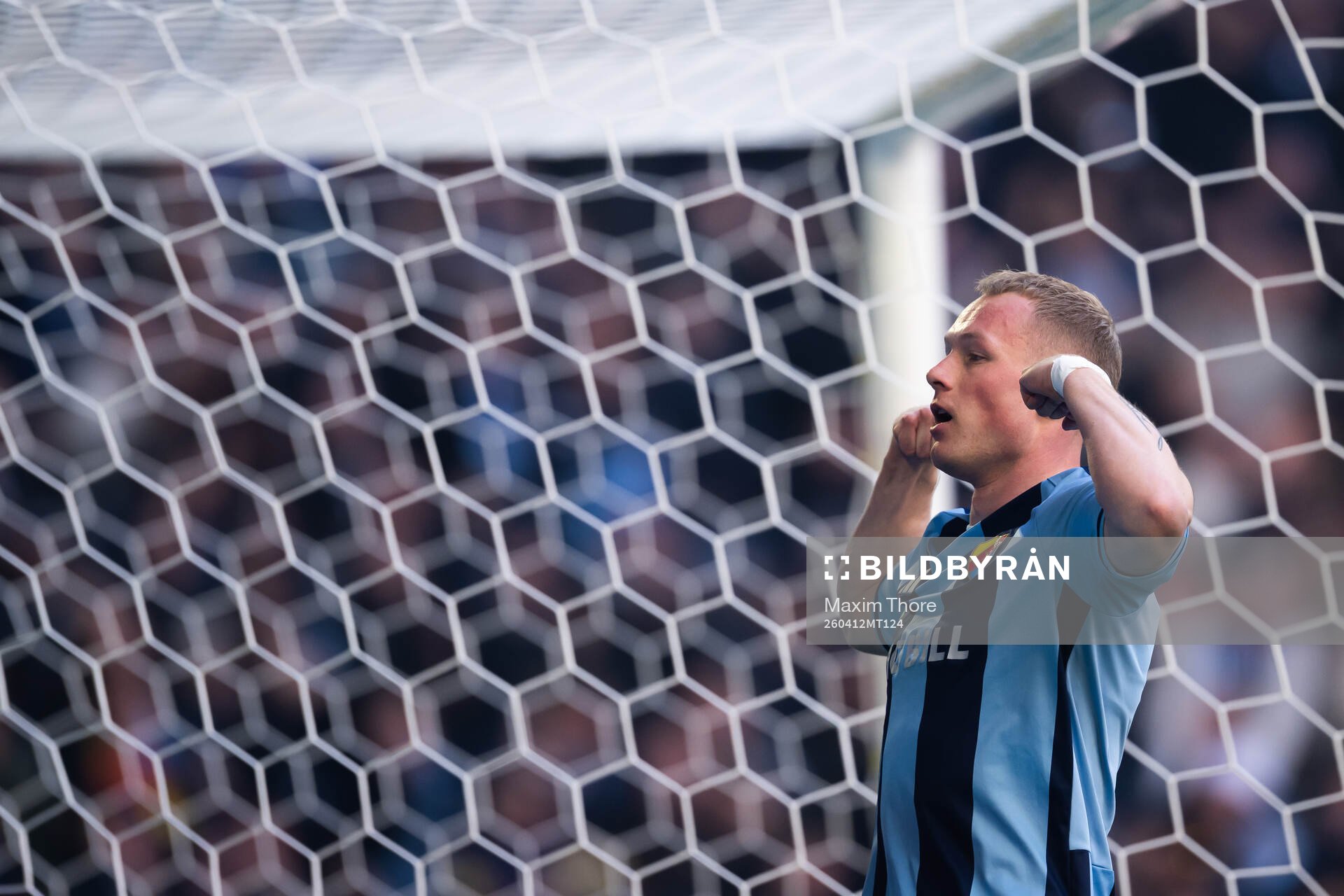 Djurgårdens Kristian Lien jublar