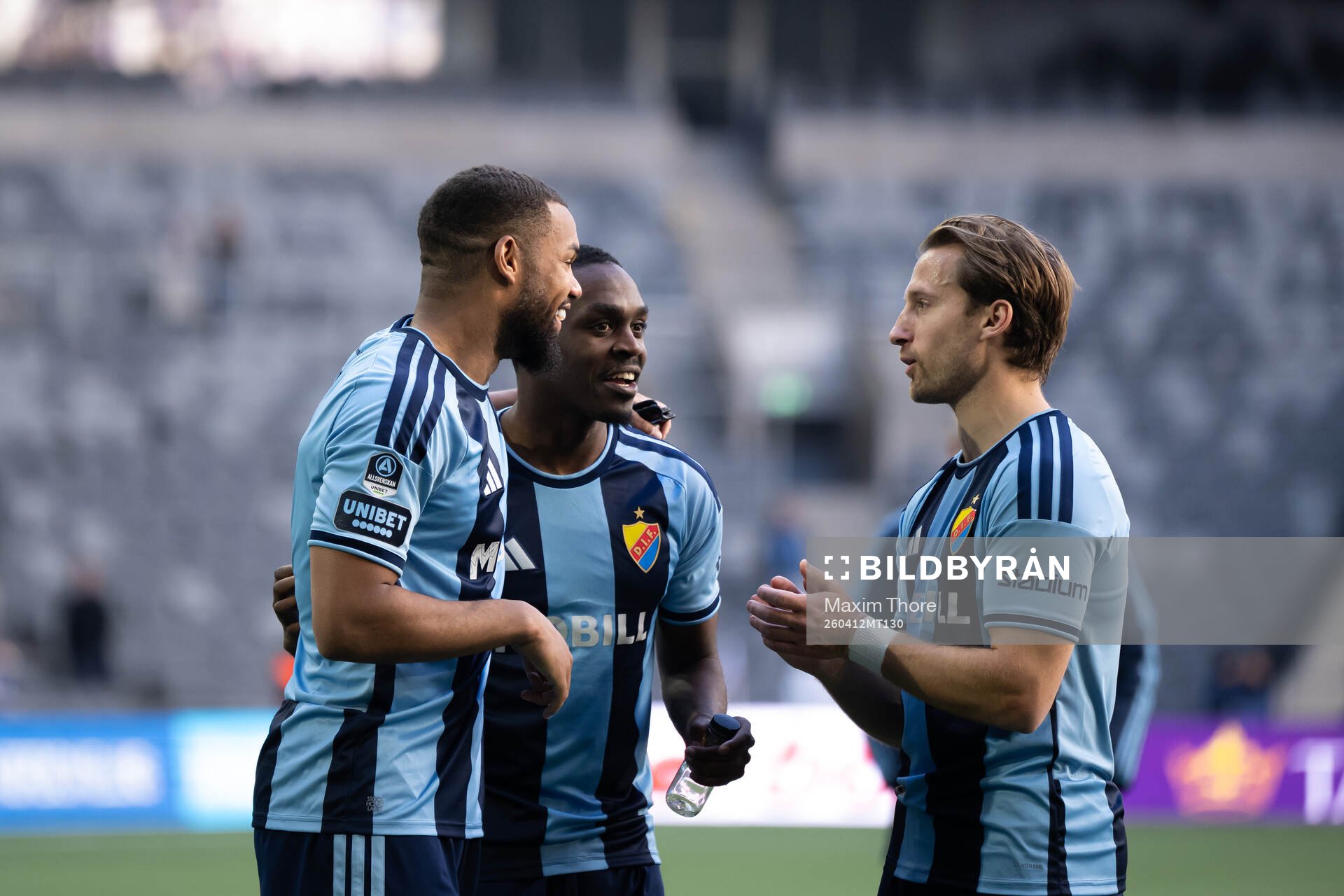Djurgårdens Leon Hien och Joel Asoro