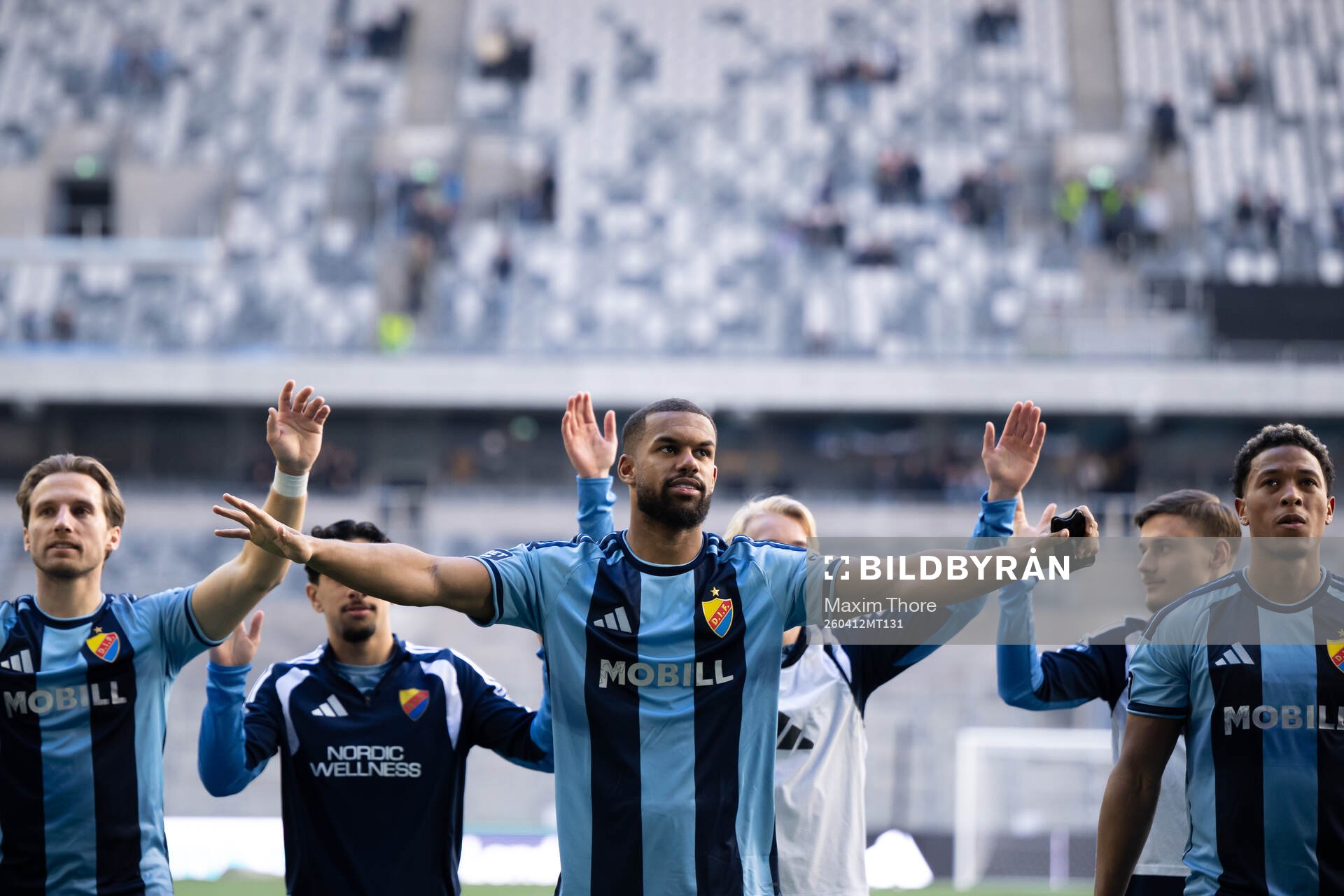 Djurgårdens Leon Hien jublar