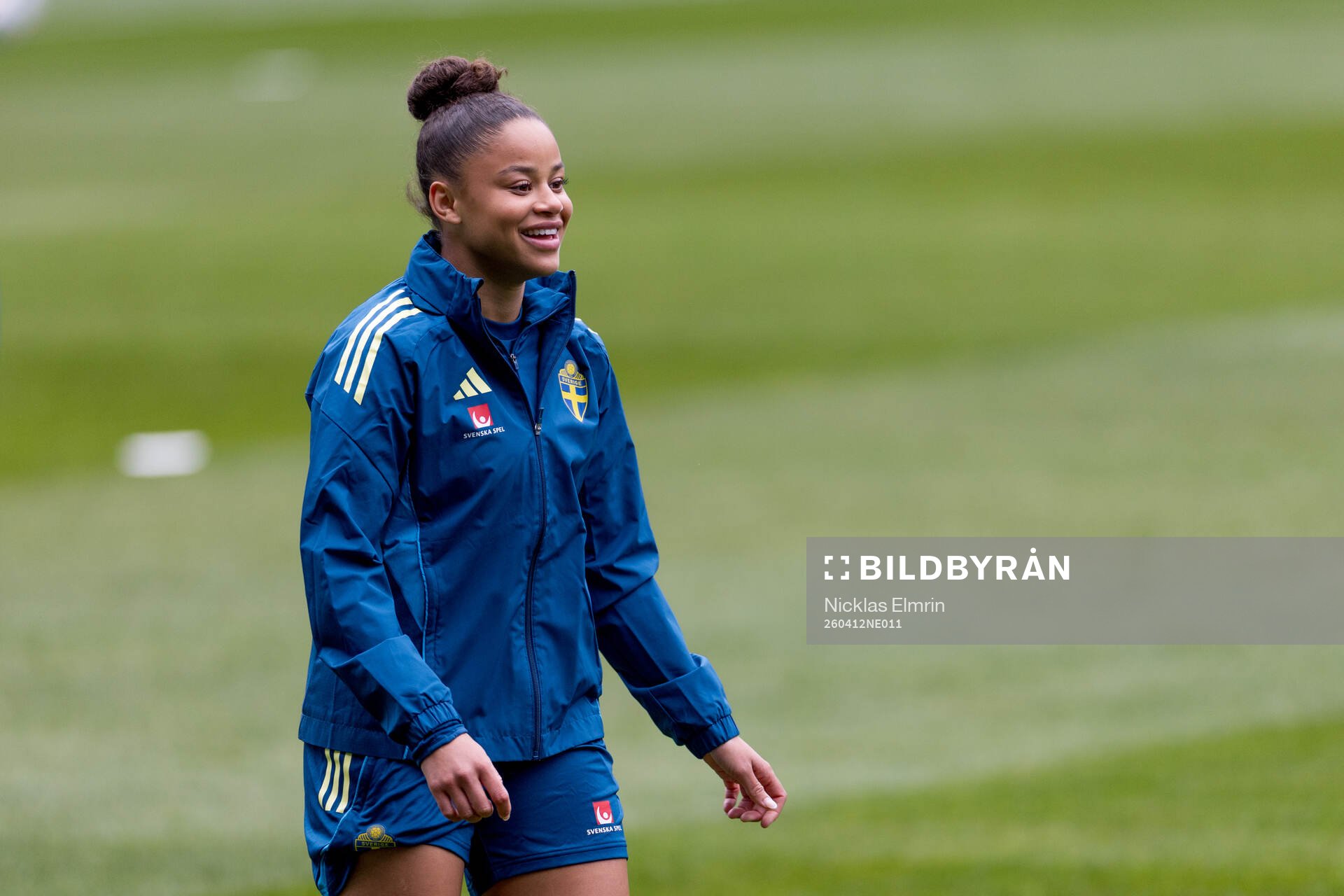 Felicia Schröder of Sweden at a training session with the