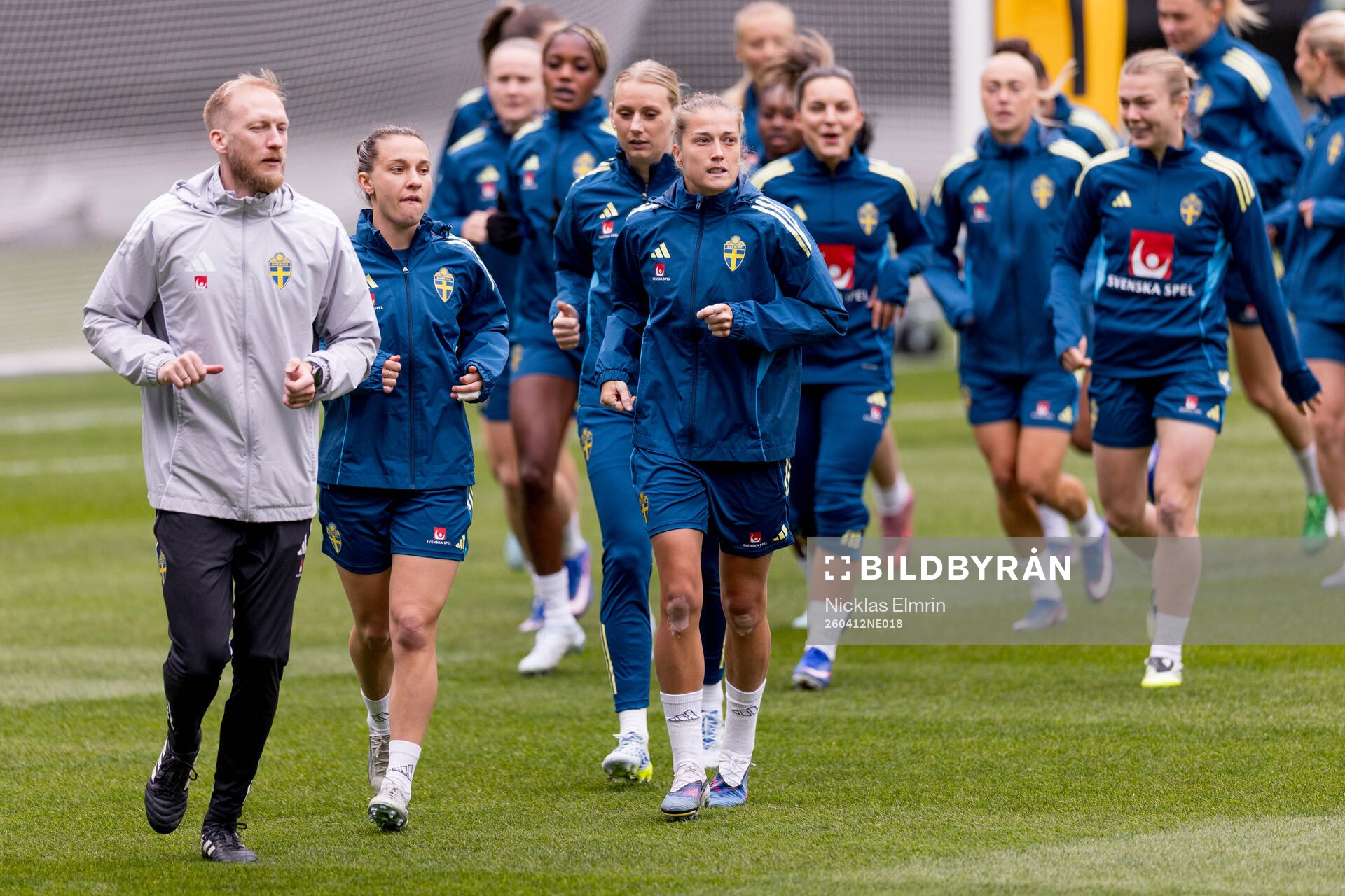 Felicia Schröder of Sweden at a training session with the