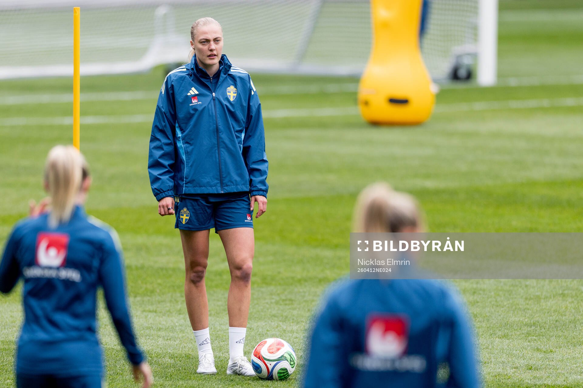 Elma Junttila Nelhage of Sweden at a training session with