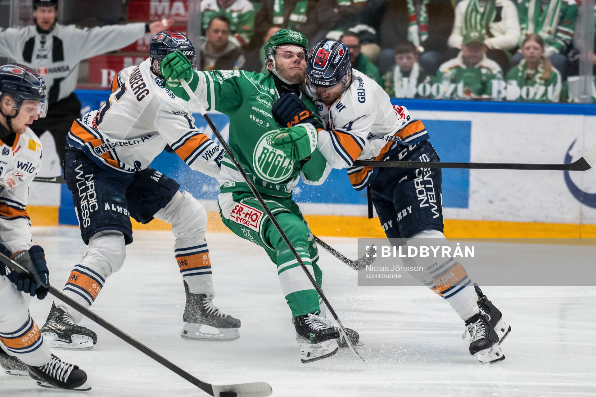 Rögles Felix Nilsson och Växjös Keegan Lowe