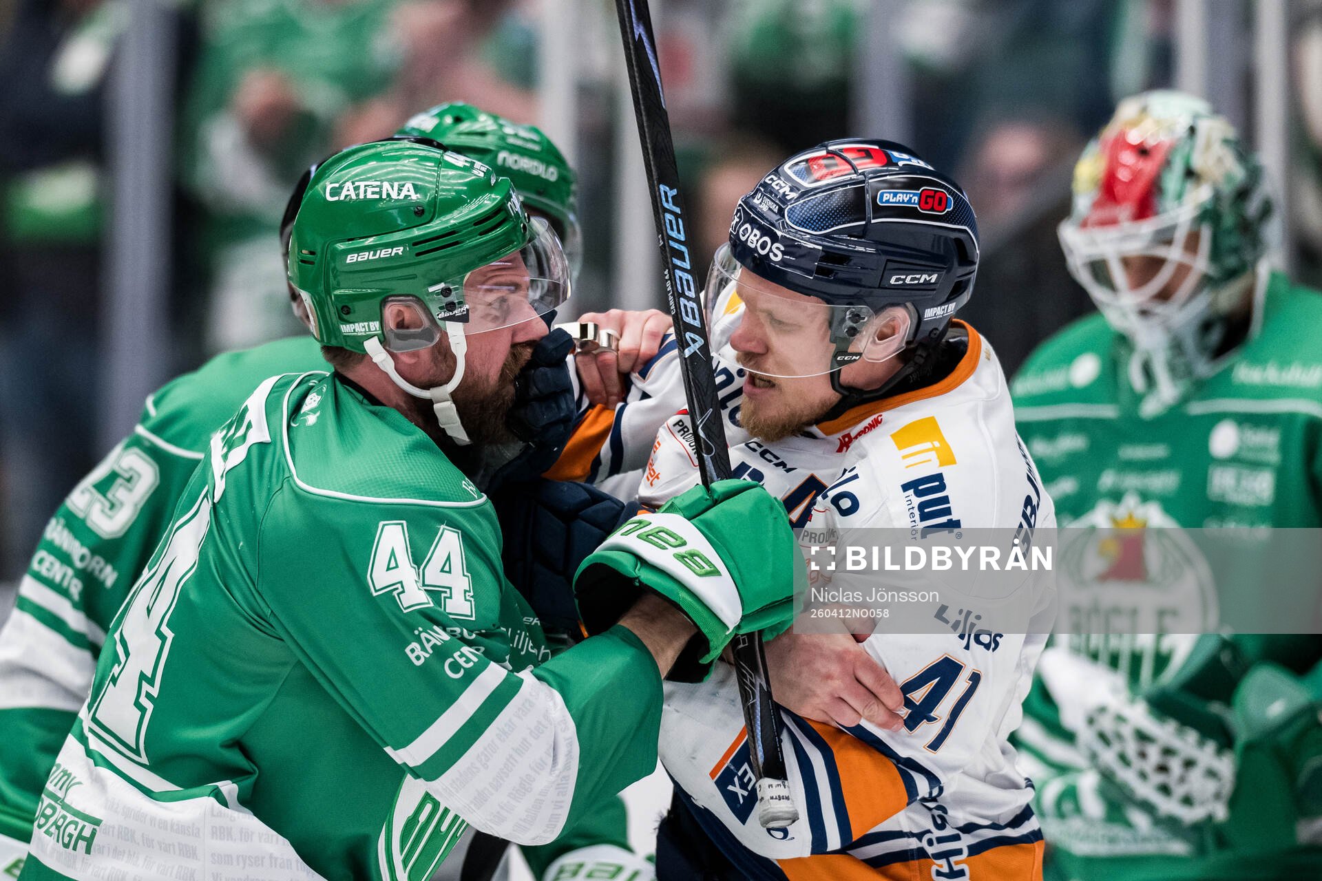 Rögles Calvin De Haan och Växjös Ludvig Nilsson