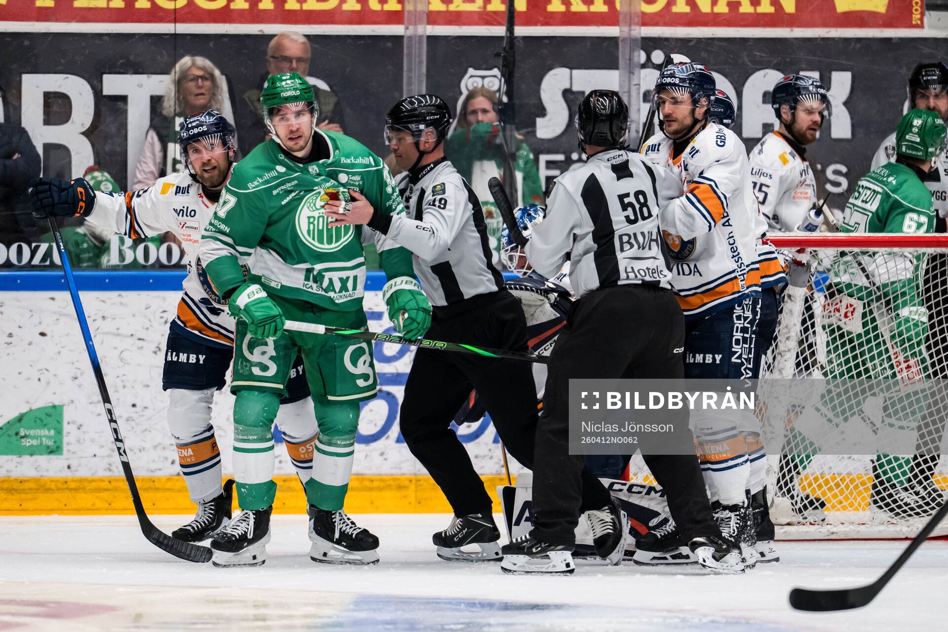 Rögles Albin Sundsvik och Växjös Keegan Lowe