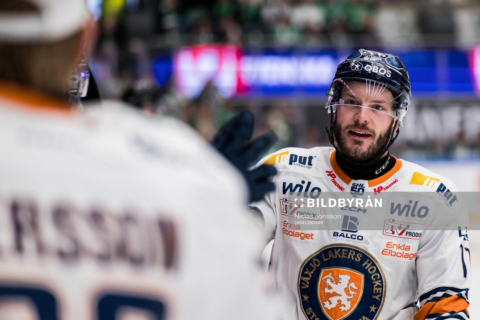Växjös Brogan Rafferty jublar