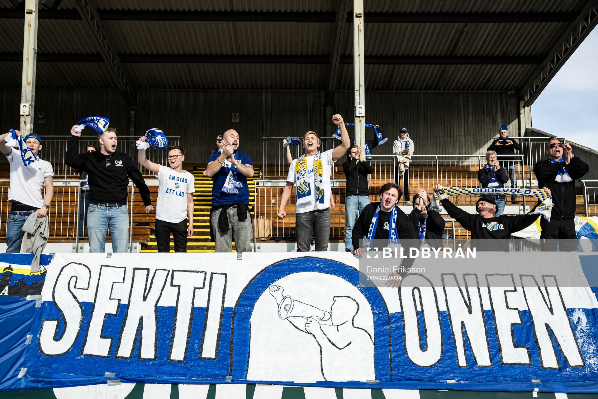 Oddevolds supportrar jublar