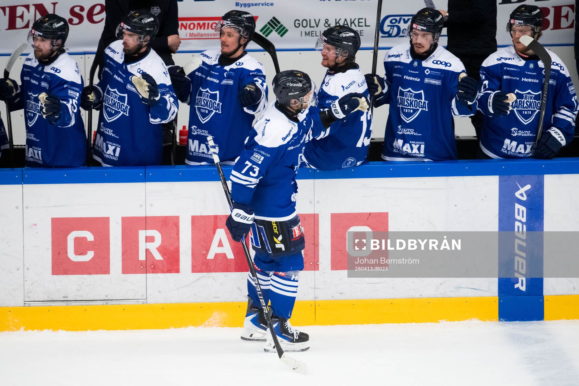 Karlskogas Oliver Eklind jublar