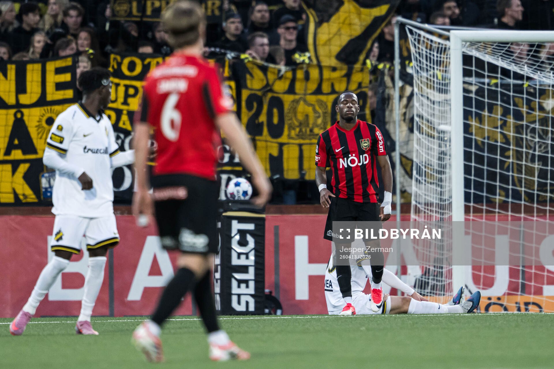 Brommapojkarnas Obilor Denzel Okeke deppar