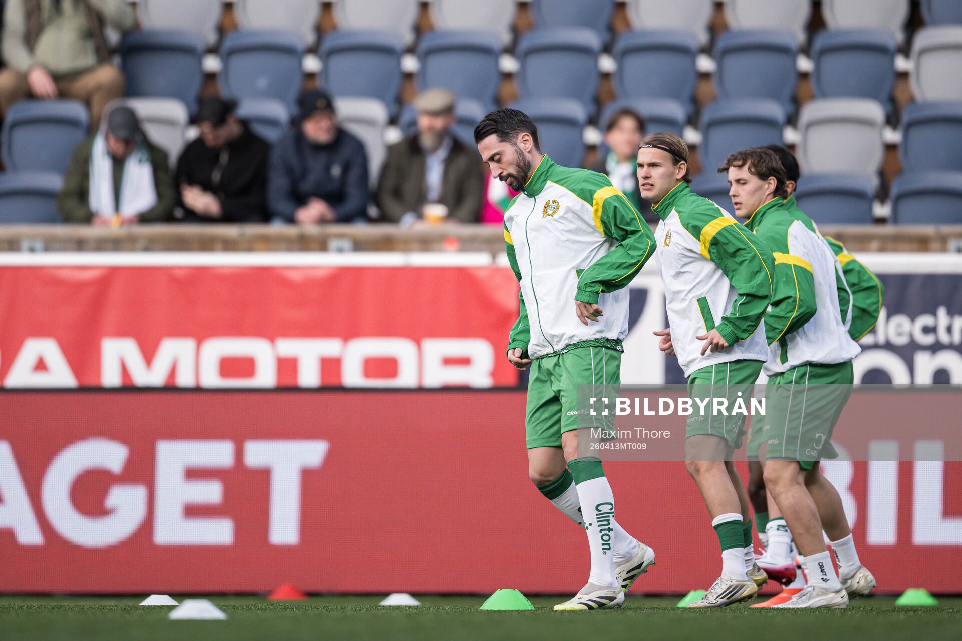 Hammarbys Nahir Besara, Markus Karlsson och Hampus Skoglund