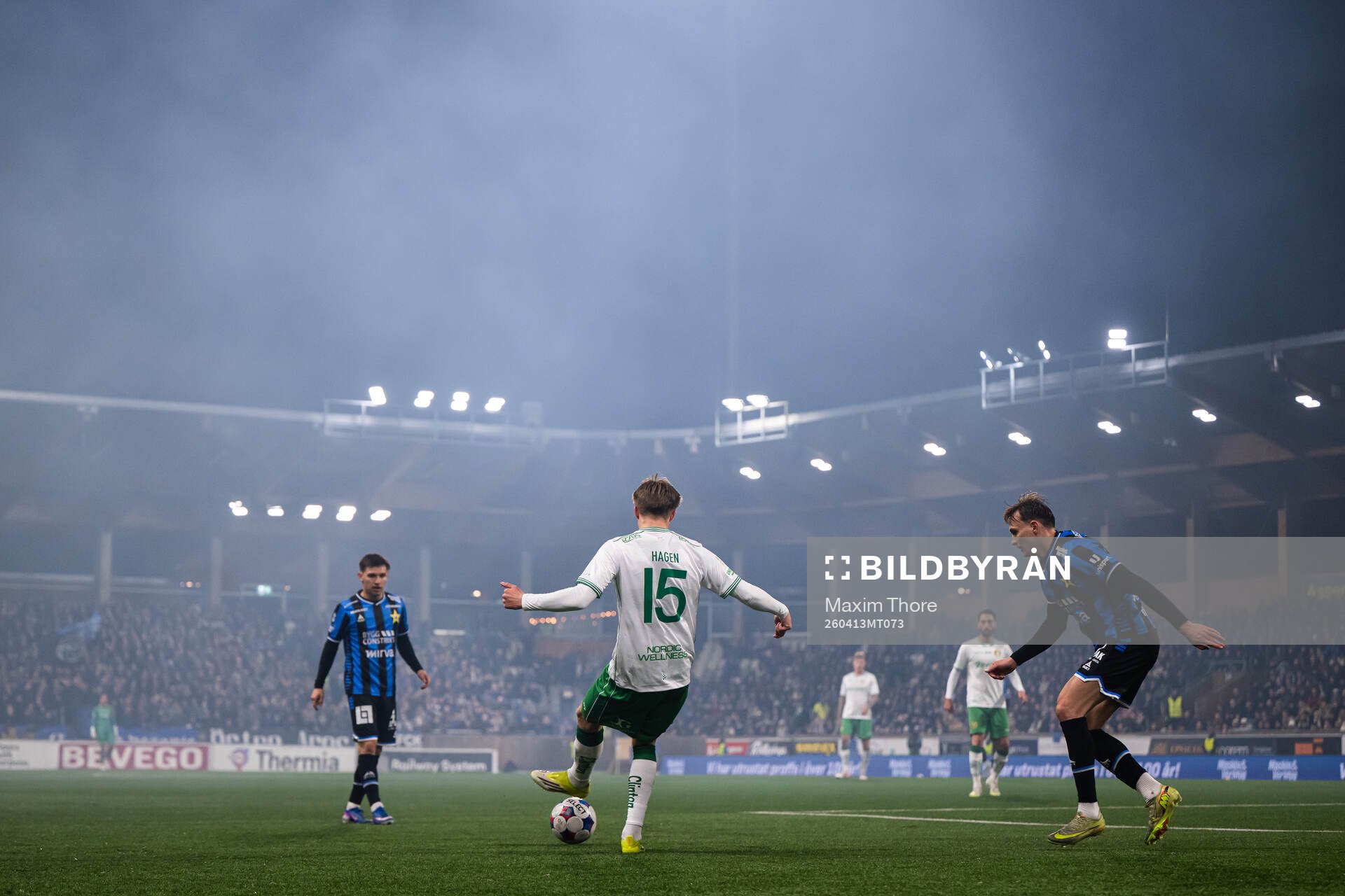 Hammarbys Oliver Jordan Hagen och Sirius Oscar Krusnell