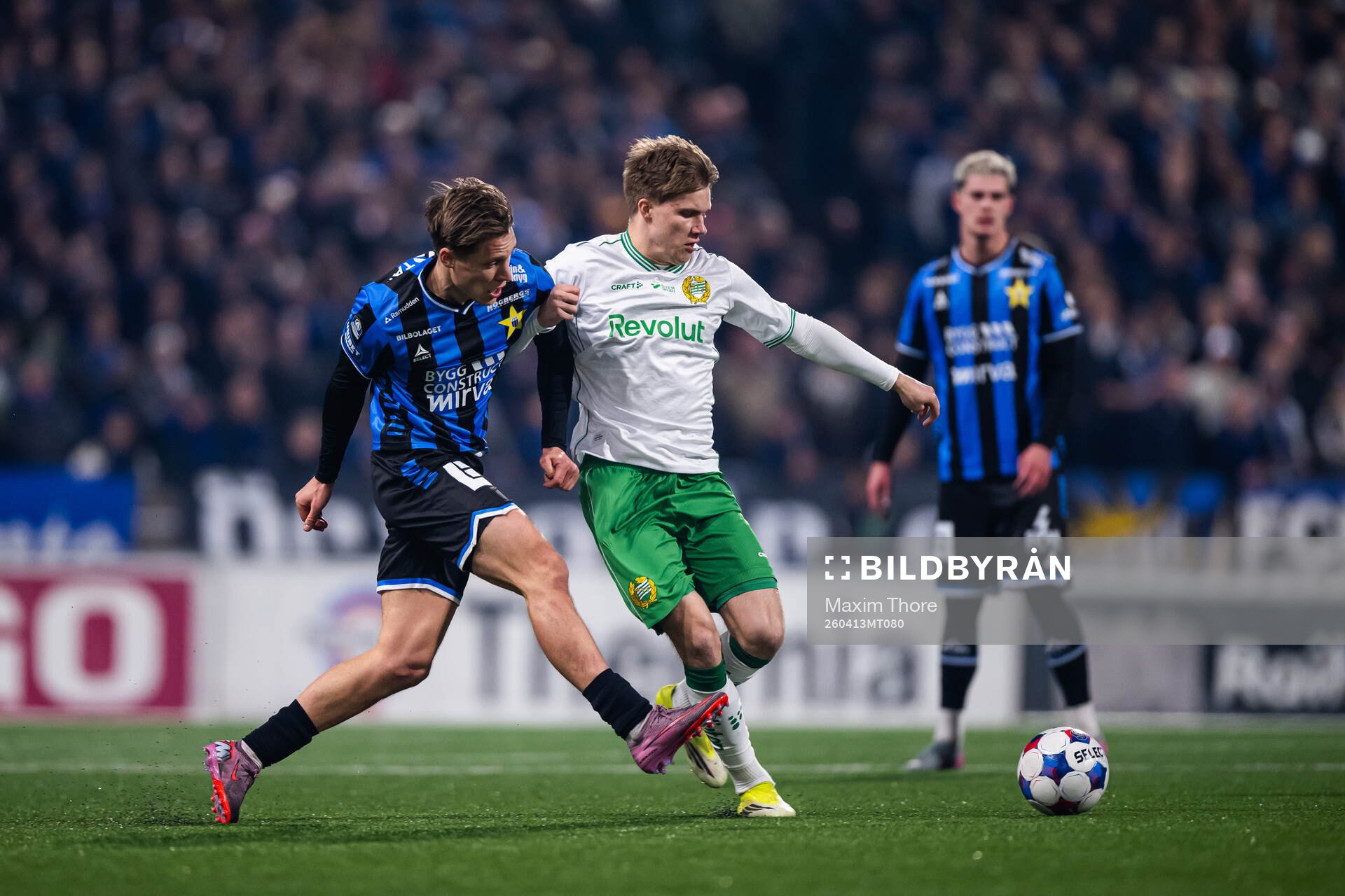 Hammarbys Oliver Jordan Hagen och Sirius Marcus Lindberg