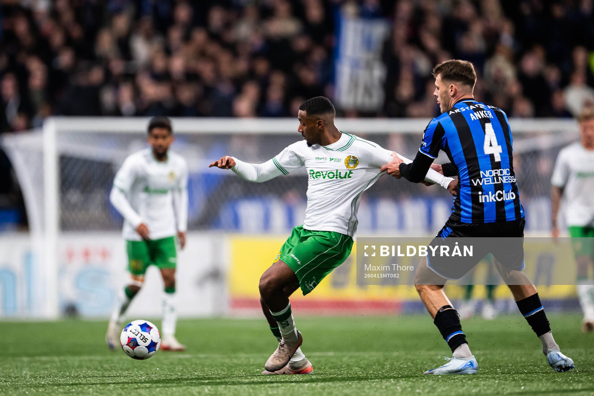 Hammarbys Paulos Abraham och Sirius Tobias Anker