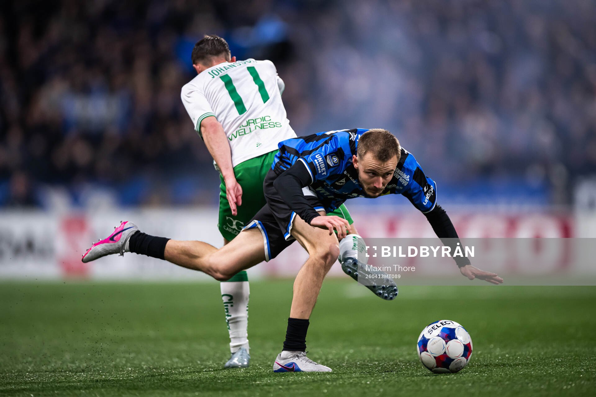Sirius Melker Heier och Hammarbys Oscar Johansson Schellhas