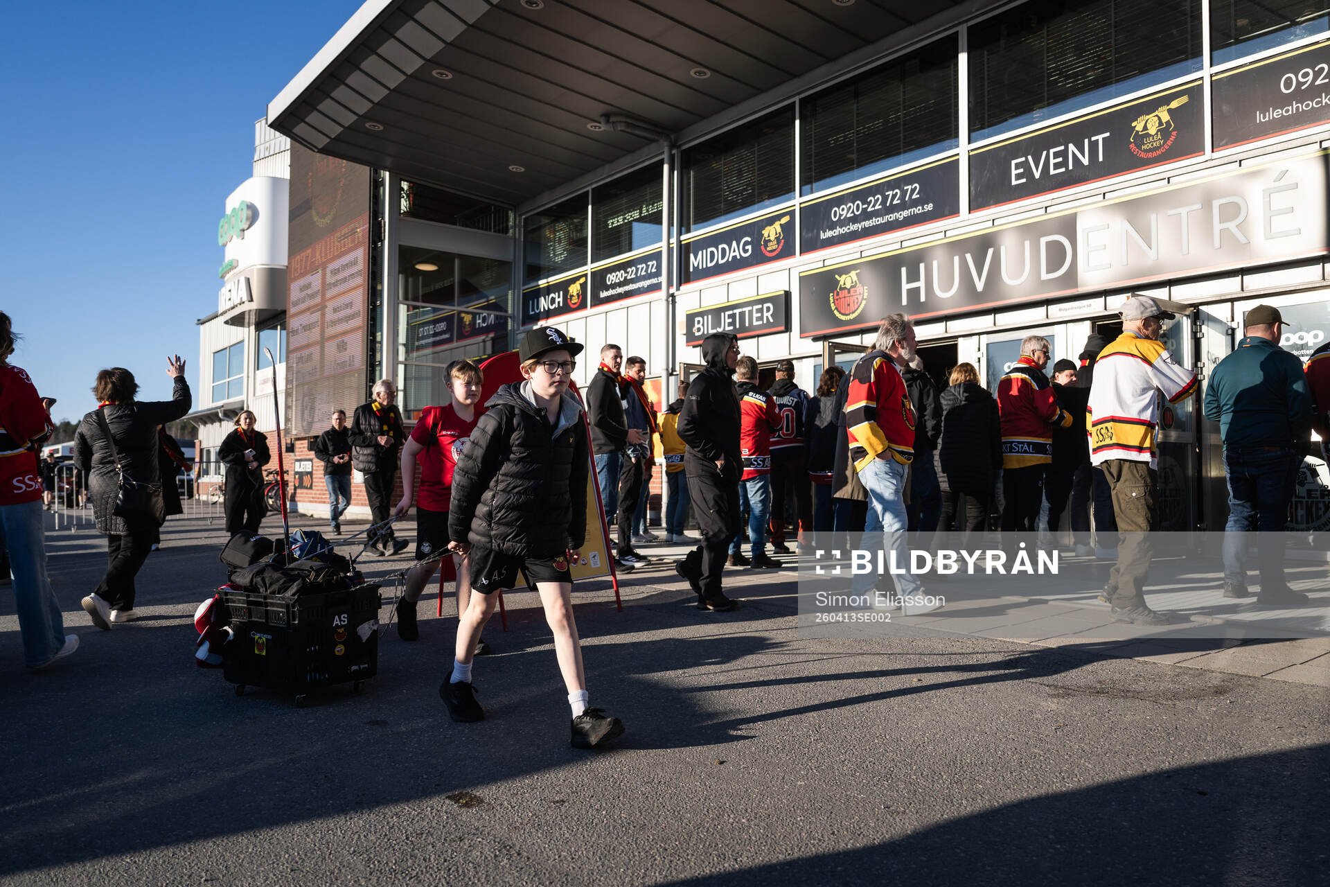 Ingången till Coop Norrbotten arena