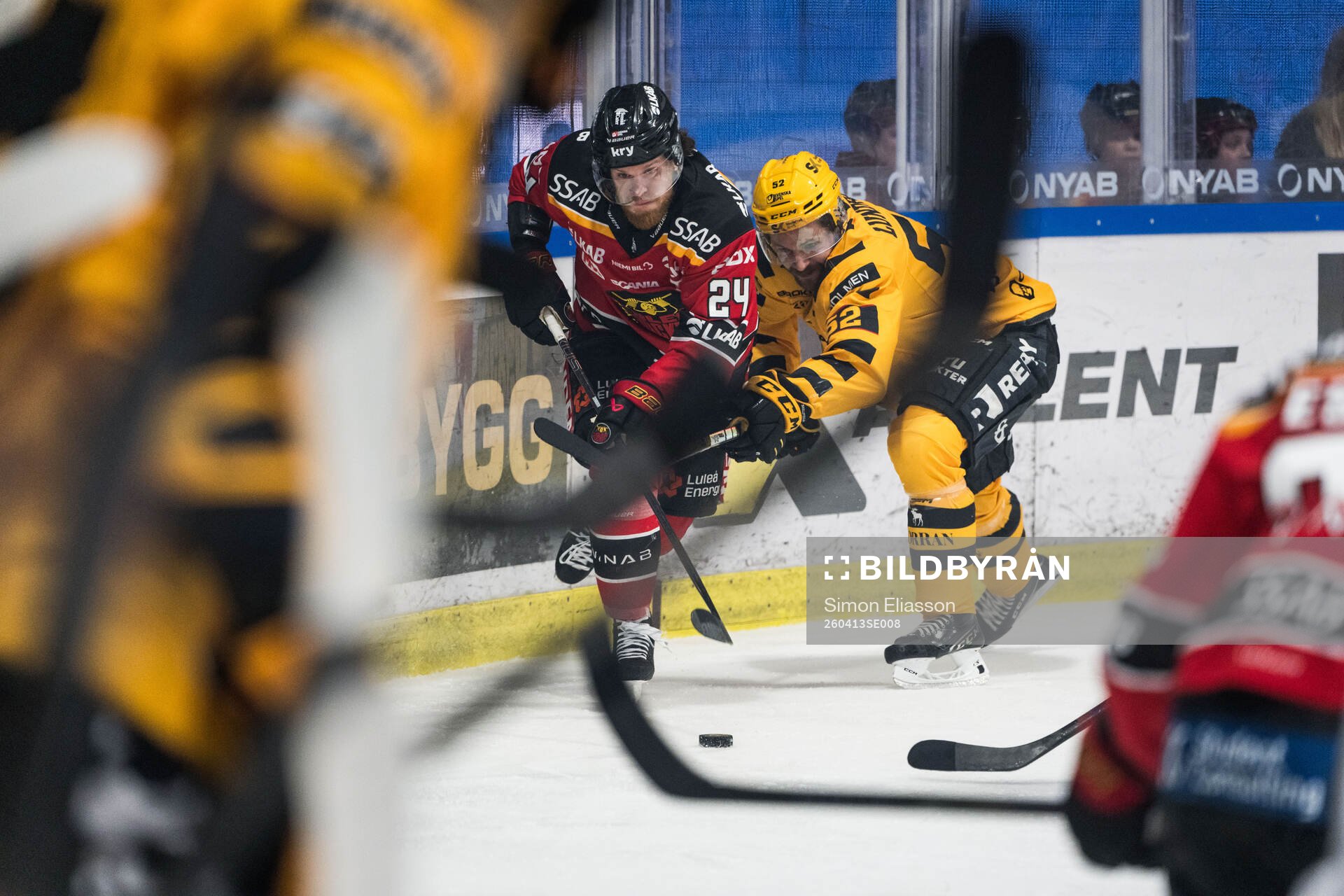 Luleås Brendan Shinnimin och Skellefteås Arvid Lundberg