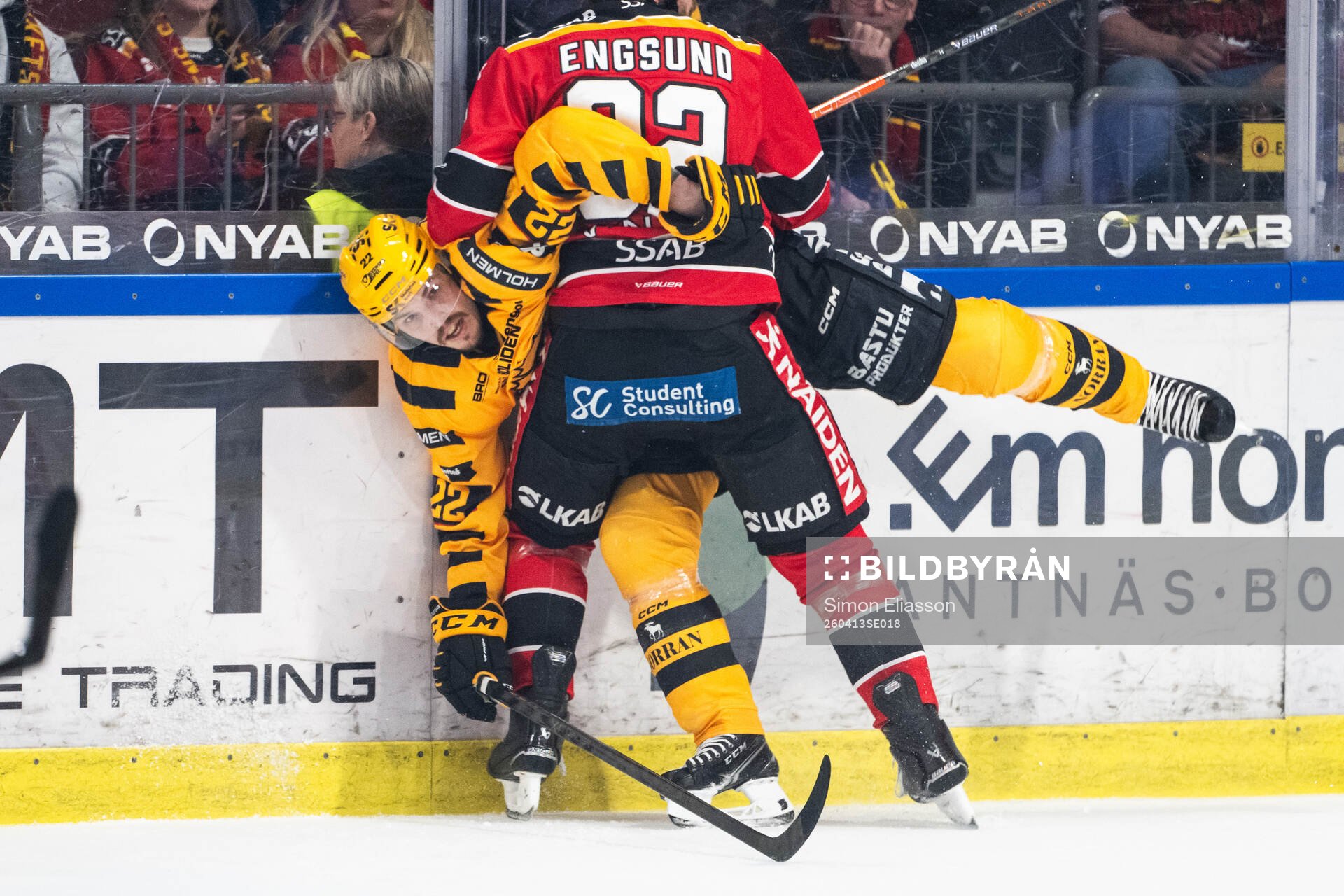 Skellefteås Jonathan Johnson och Luleås Oscar Engsund