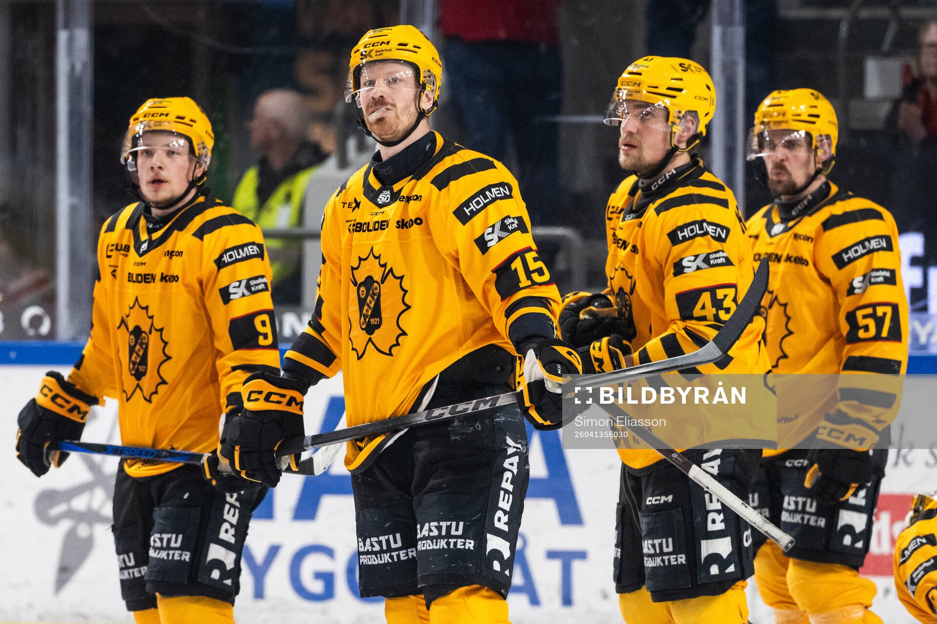 Skellefteås Victor Stjernborg, Lars Bryggman, Max Krogdahl
