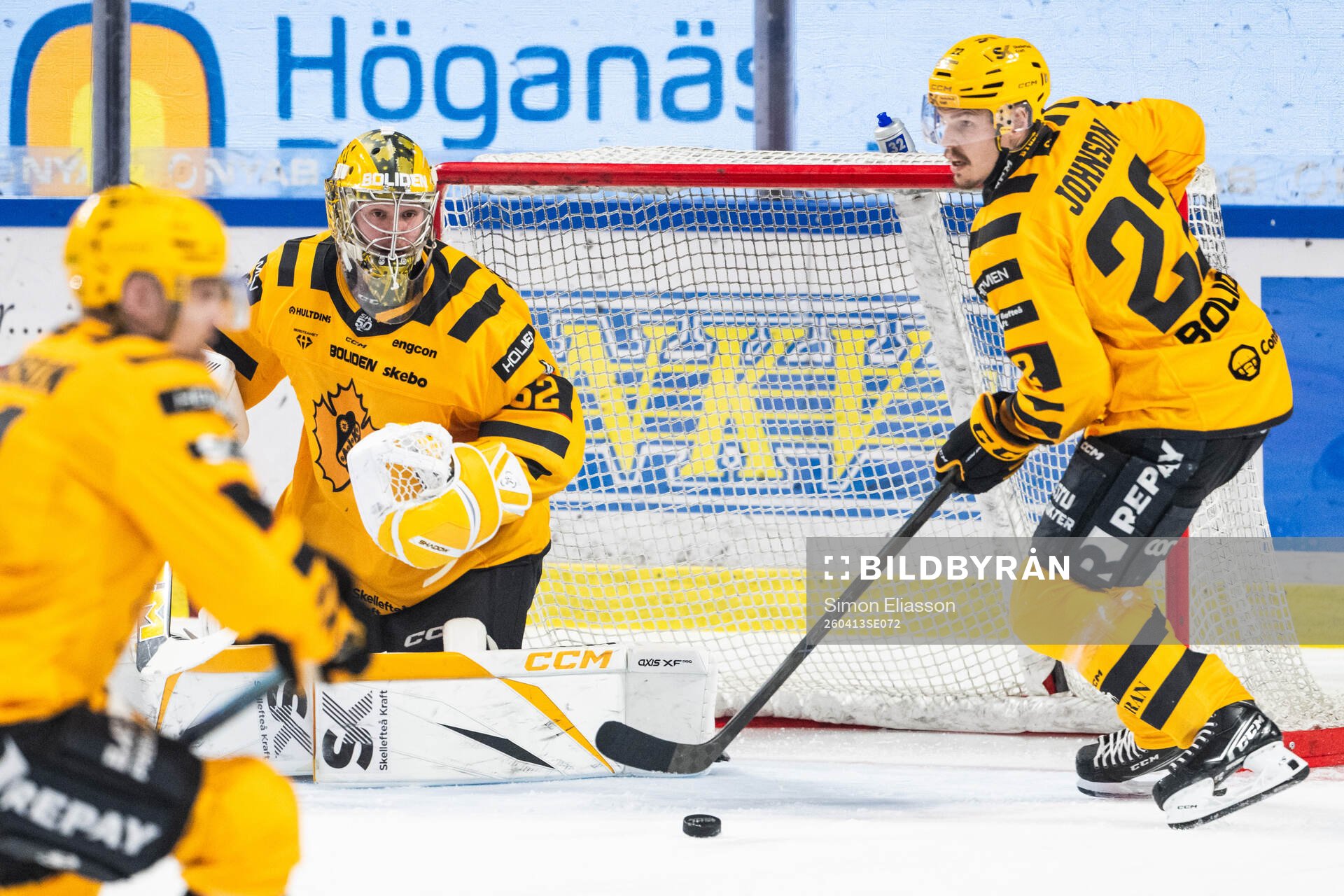 Skellefteås målvakt Linus Söderström och Jonathan