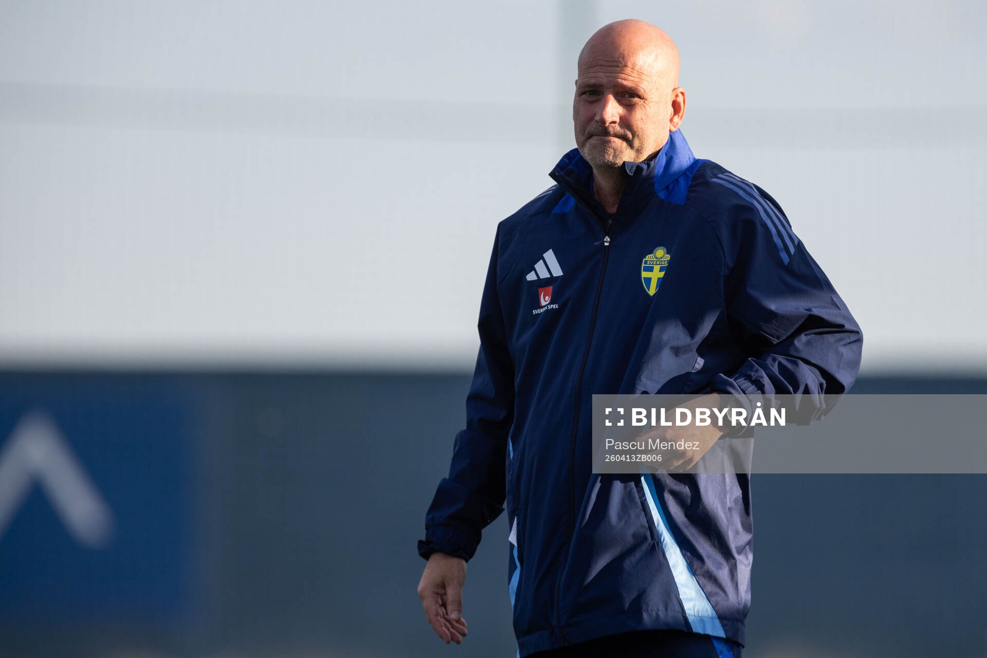 Head coach Magnus Wikman of Sweden