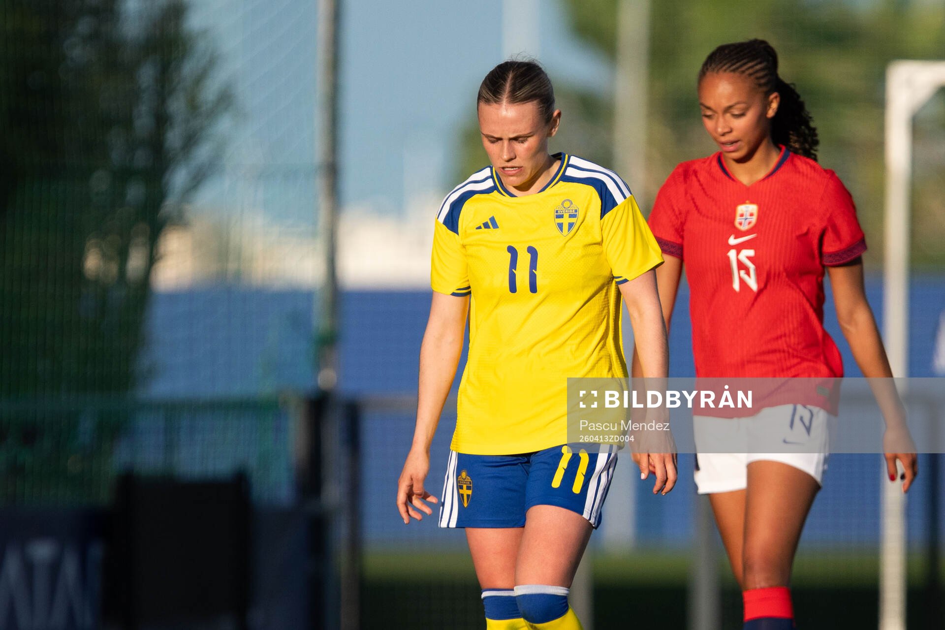 Maja Bodin of Sweden looks dejected