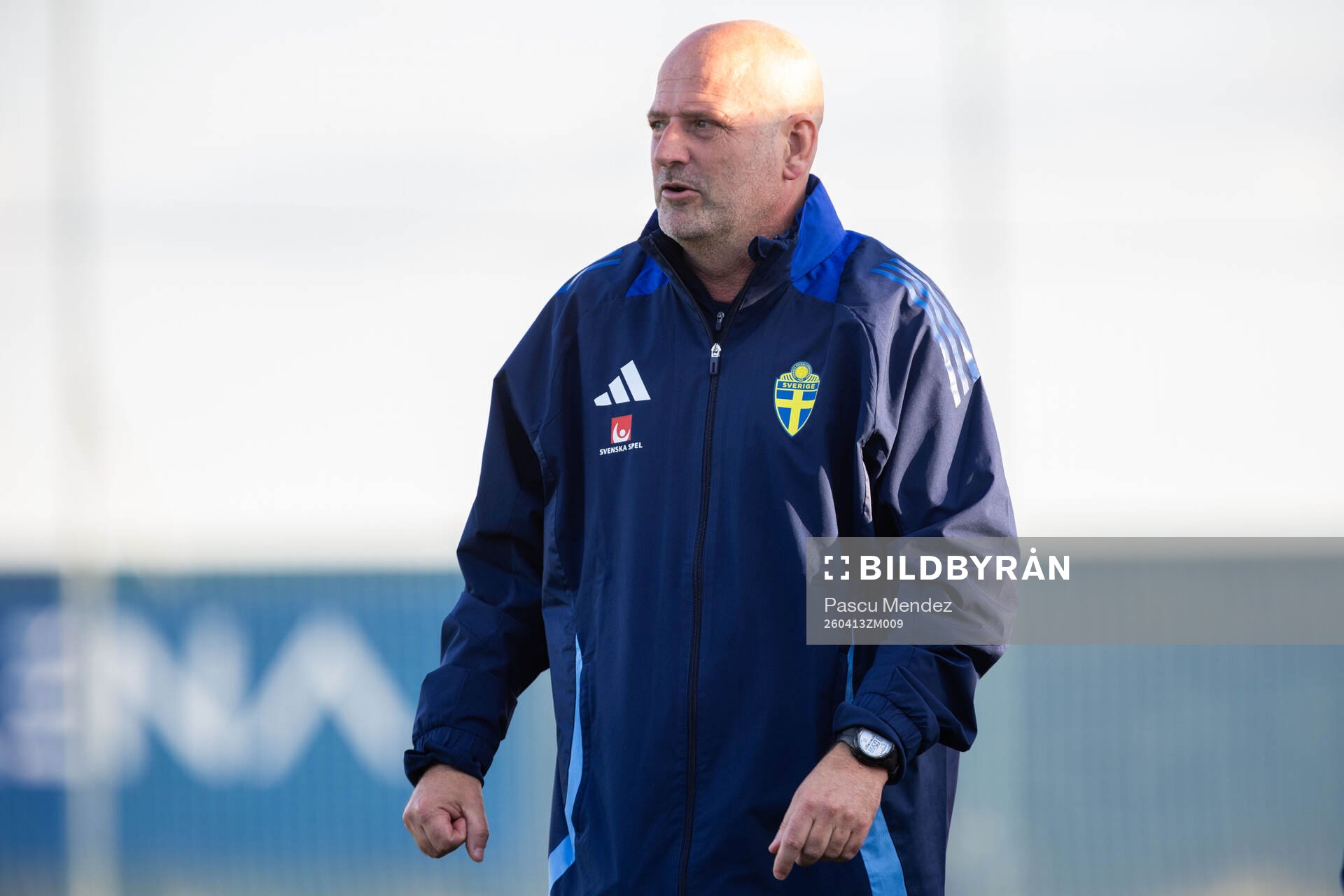 Head coach Magnus Wikman of Sweden