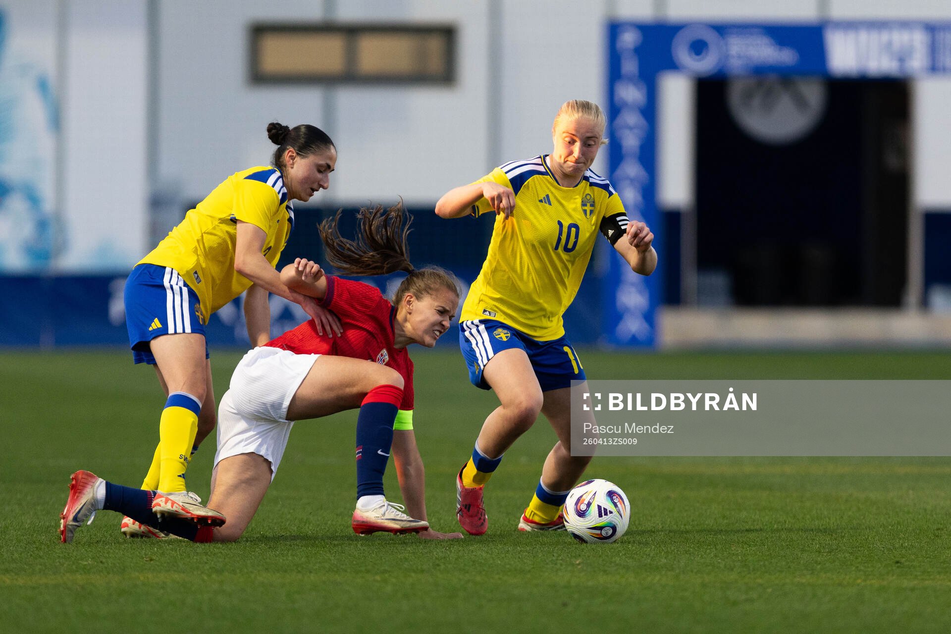 Nesrin Akgun and Wilma Leidhammar of Sweden against Iris