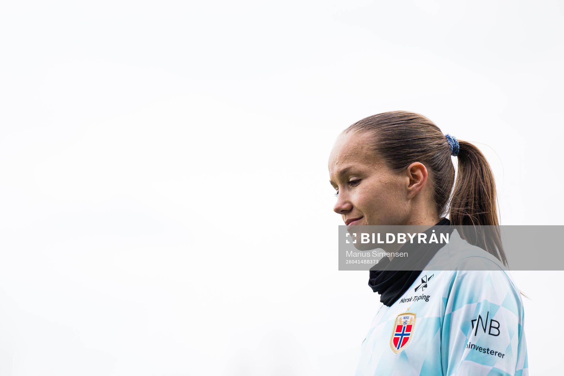 Guro Reiten of Norway warms up