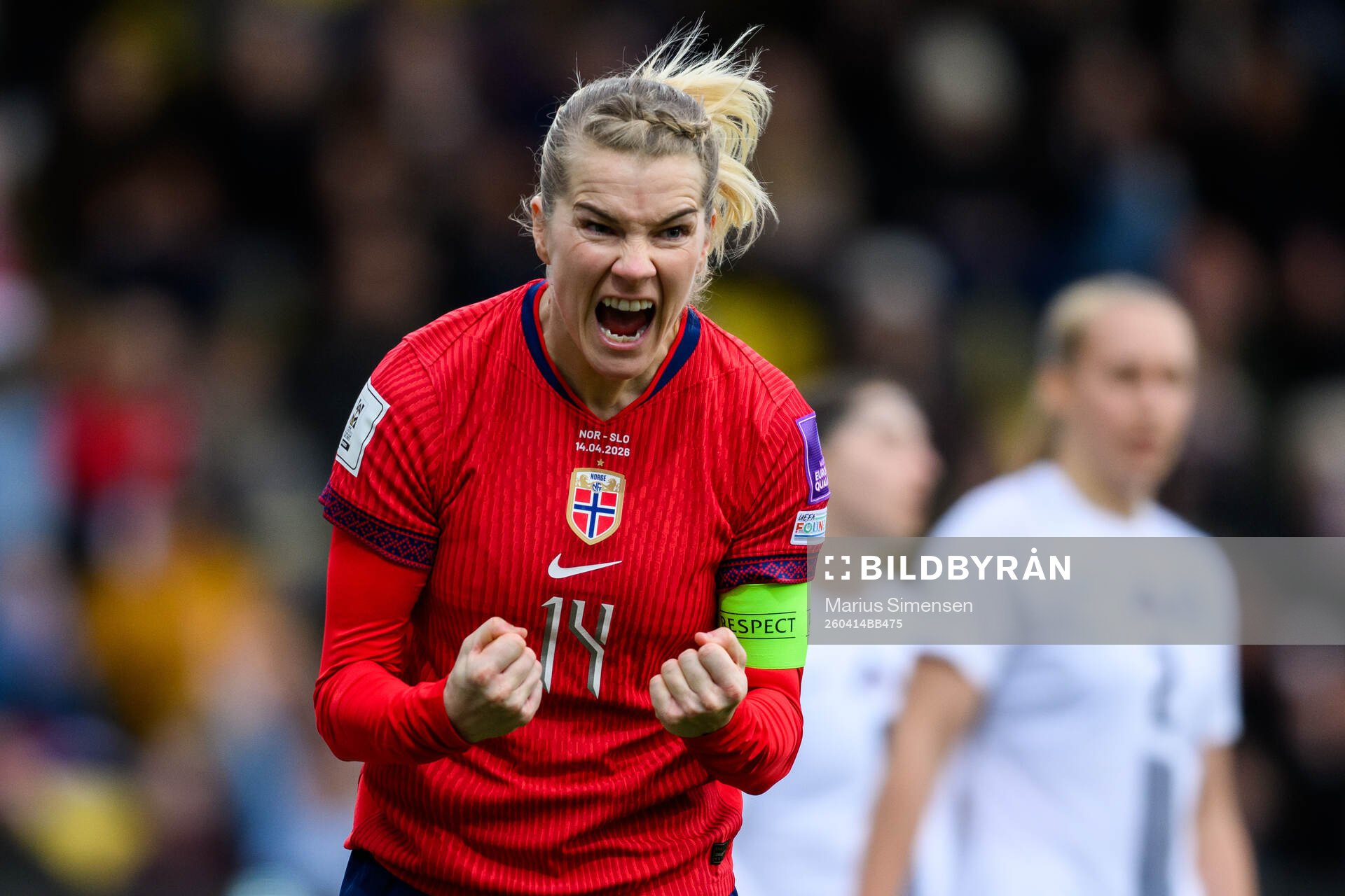 Ada Hegerberg of Norway celebrates
