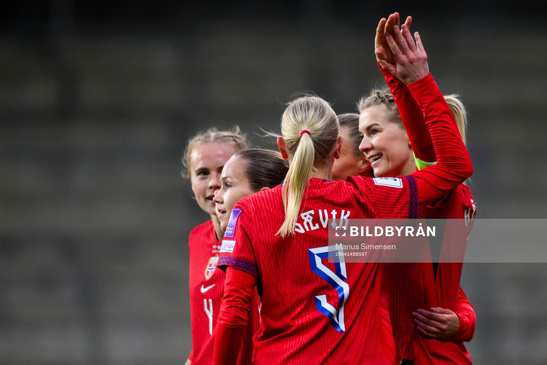 Ada Hegerberg of Norway celebrates