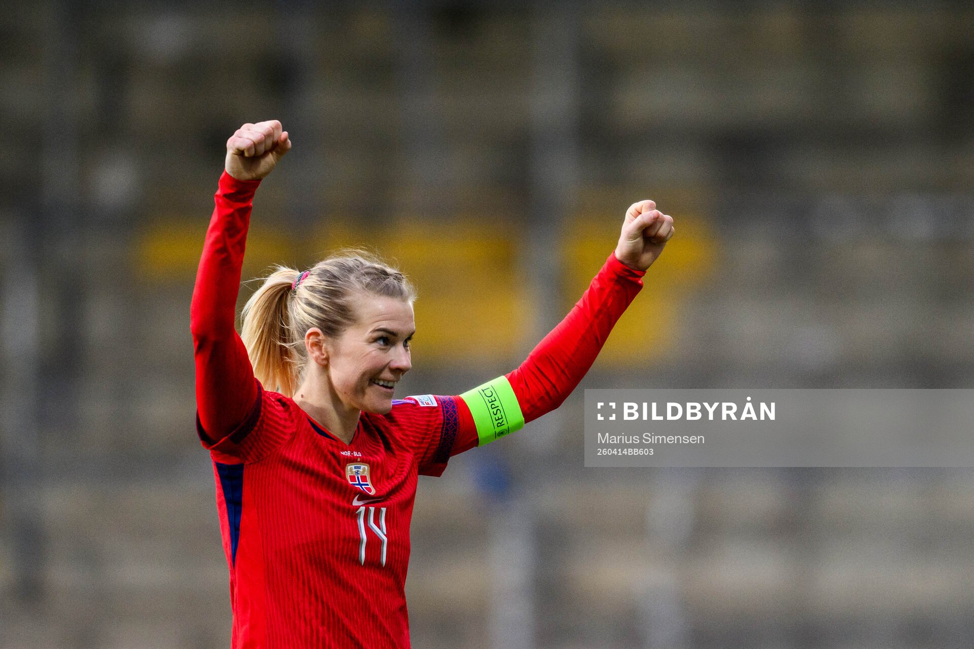 Ada Hegerberg of Norway celebrates