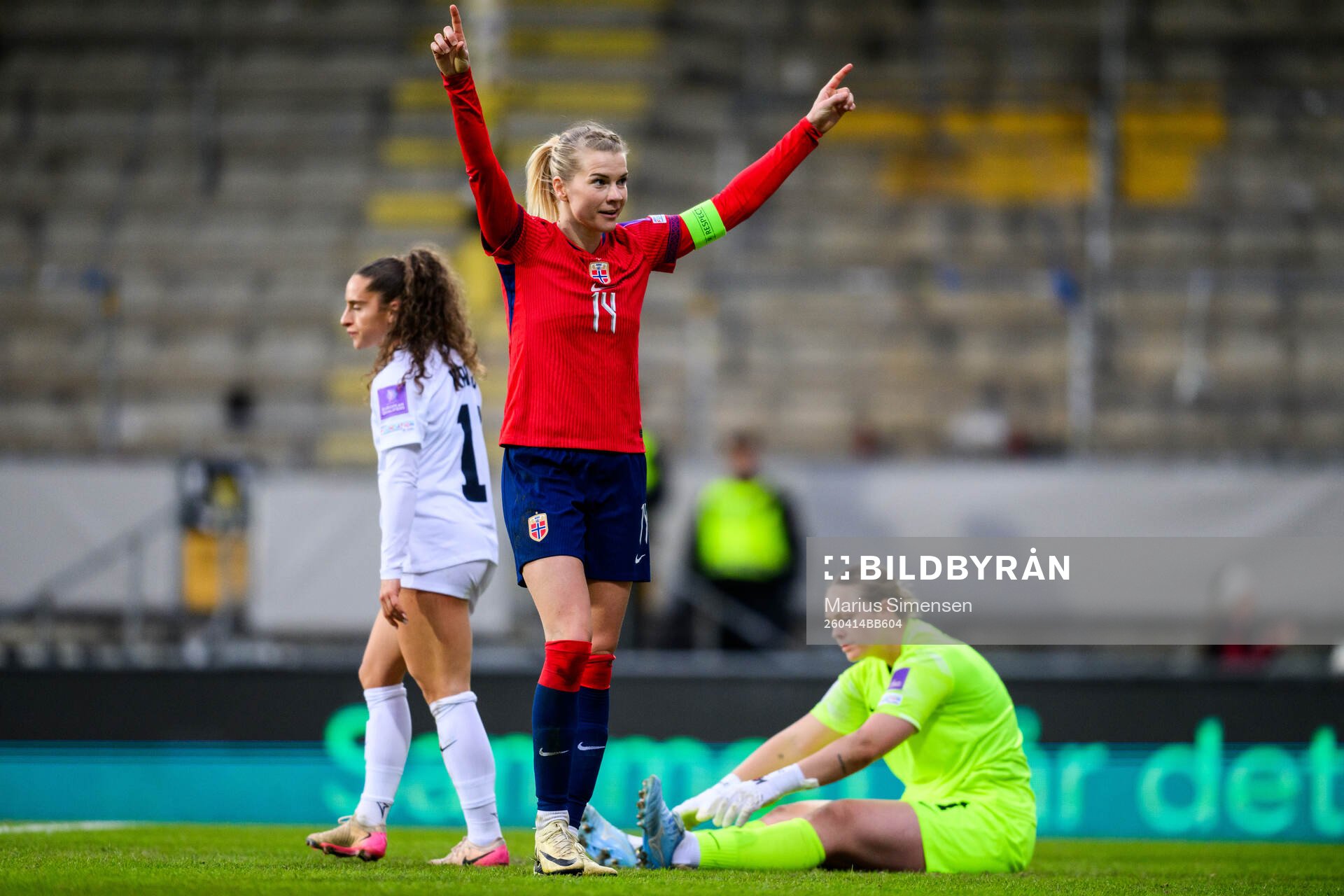 Ada Hegerberg of Norway celebrates