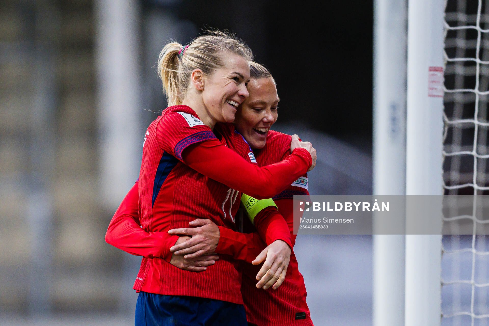 Ada Hegerberg of Norway celebrates