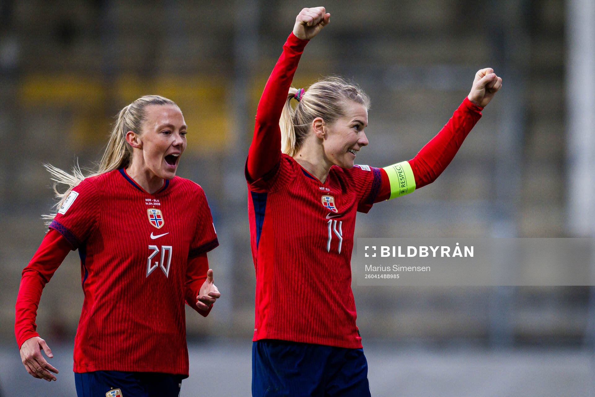 Ada Hegerberg of Norway celebrates