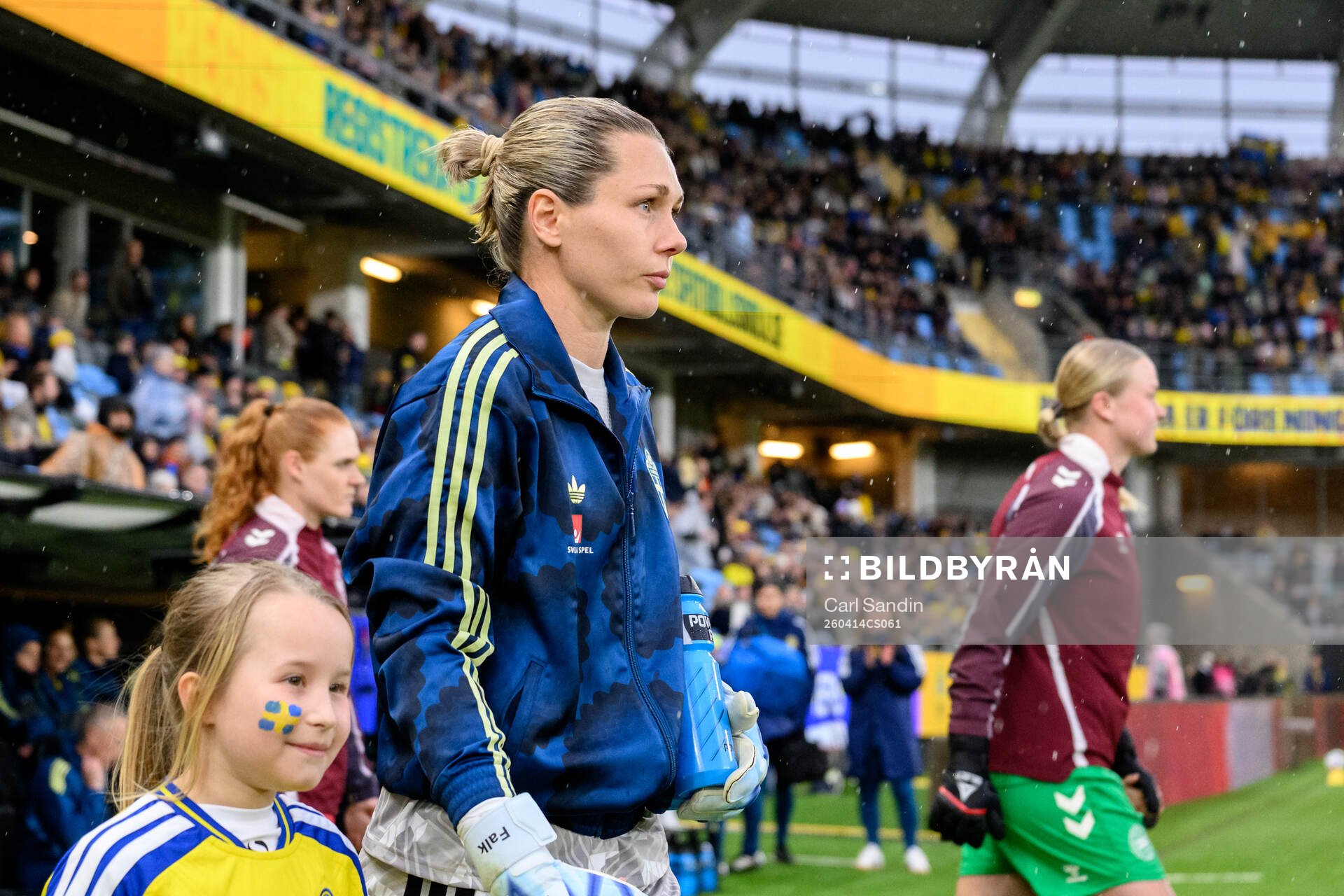 Goalkeeper Jennifer Falk of Sweden