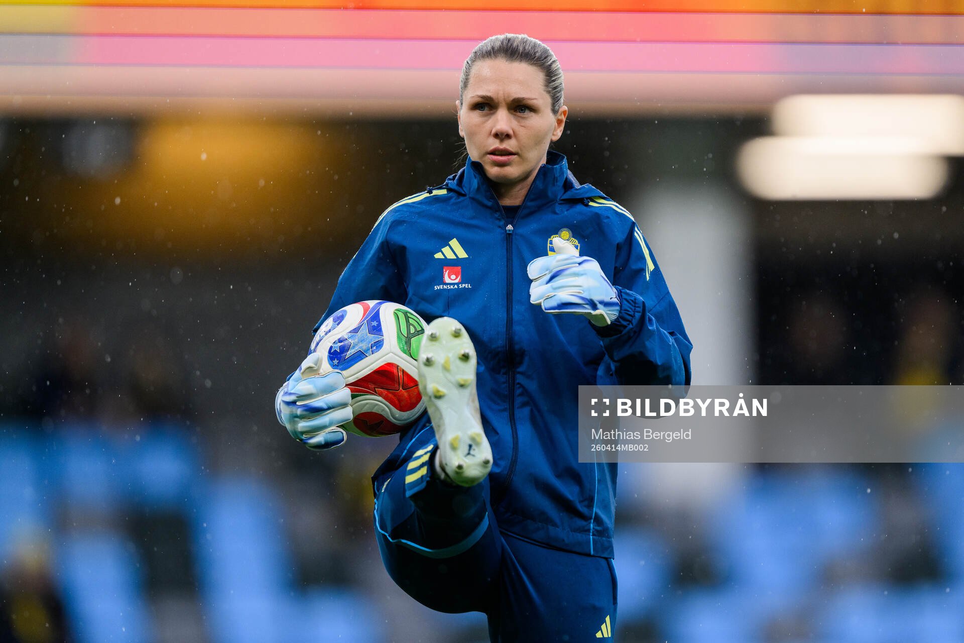 goalkeeper Jennifer Falk of Sweden
