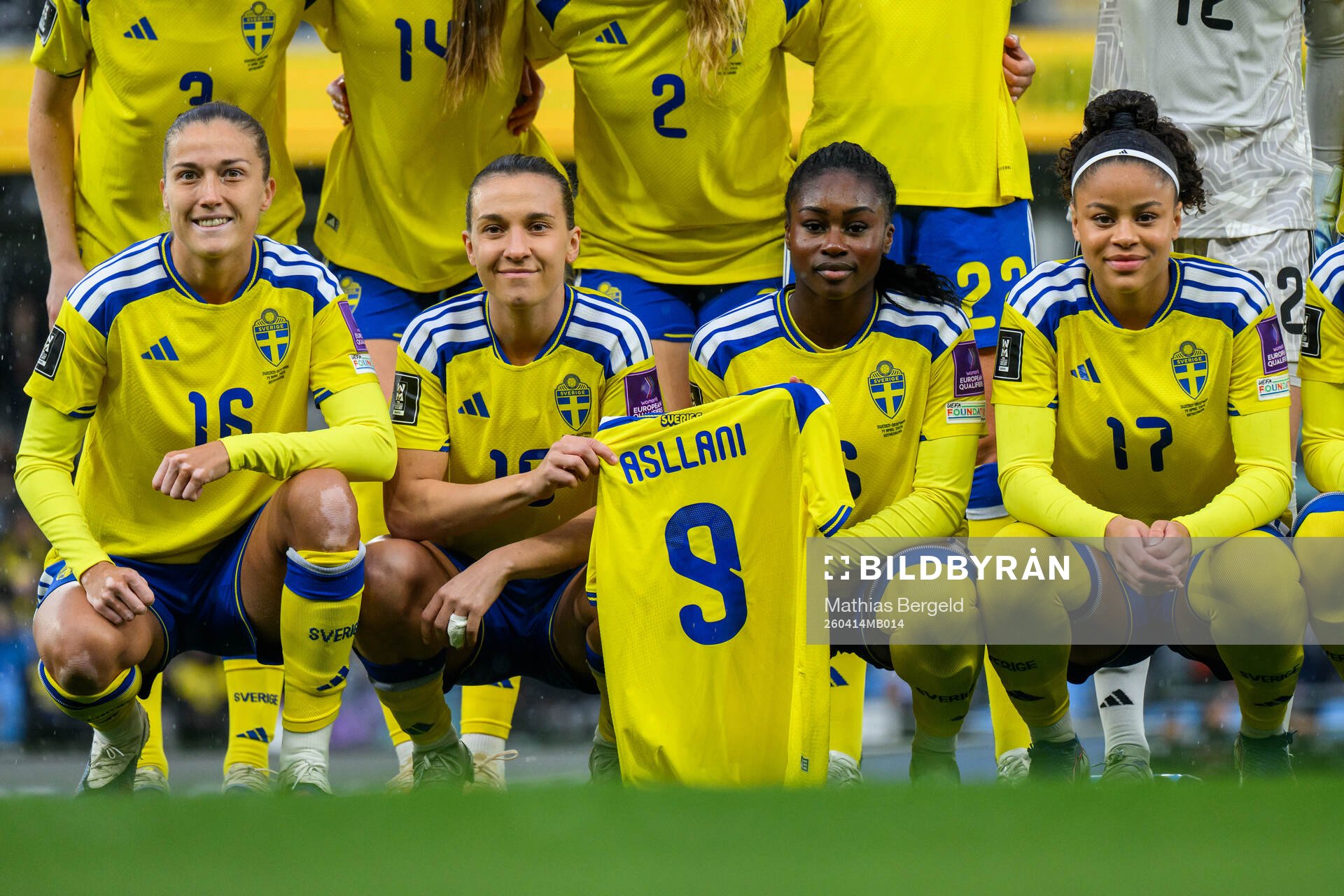 Filippa Angeldahl, Julia Zigiotti Olme, Monica Jusu Bah and