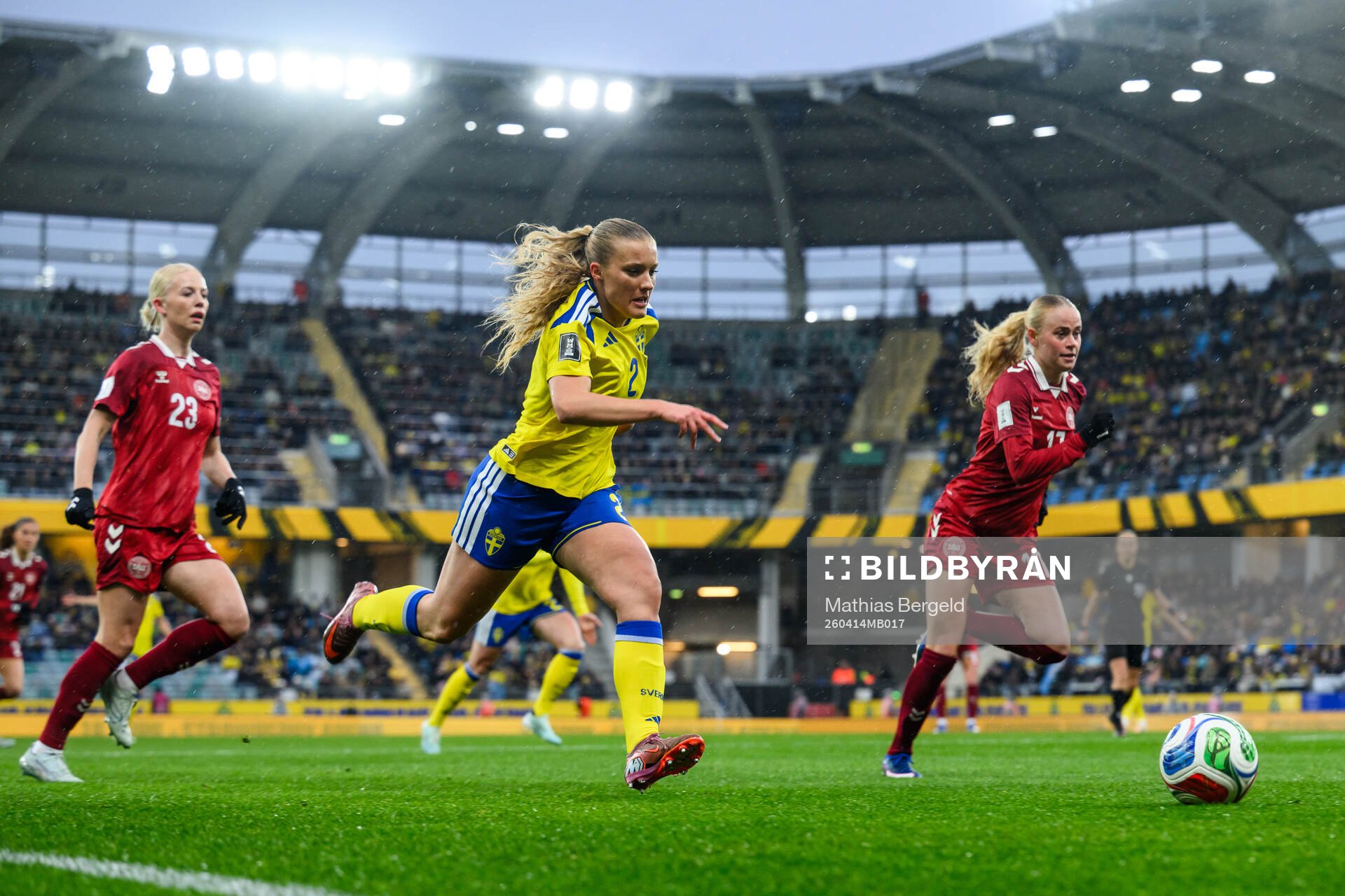 Smilla Holmberg of Sweden and Kathrine Kuhl of Denmark