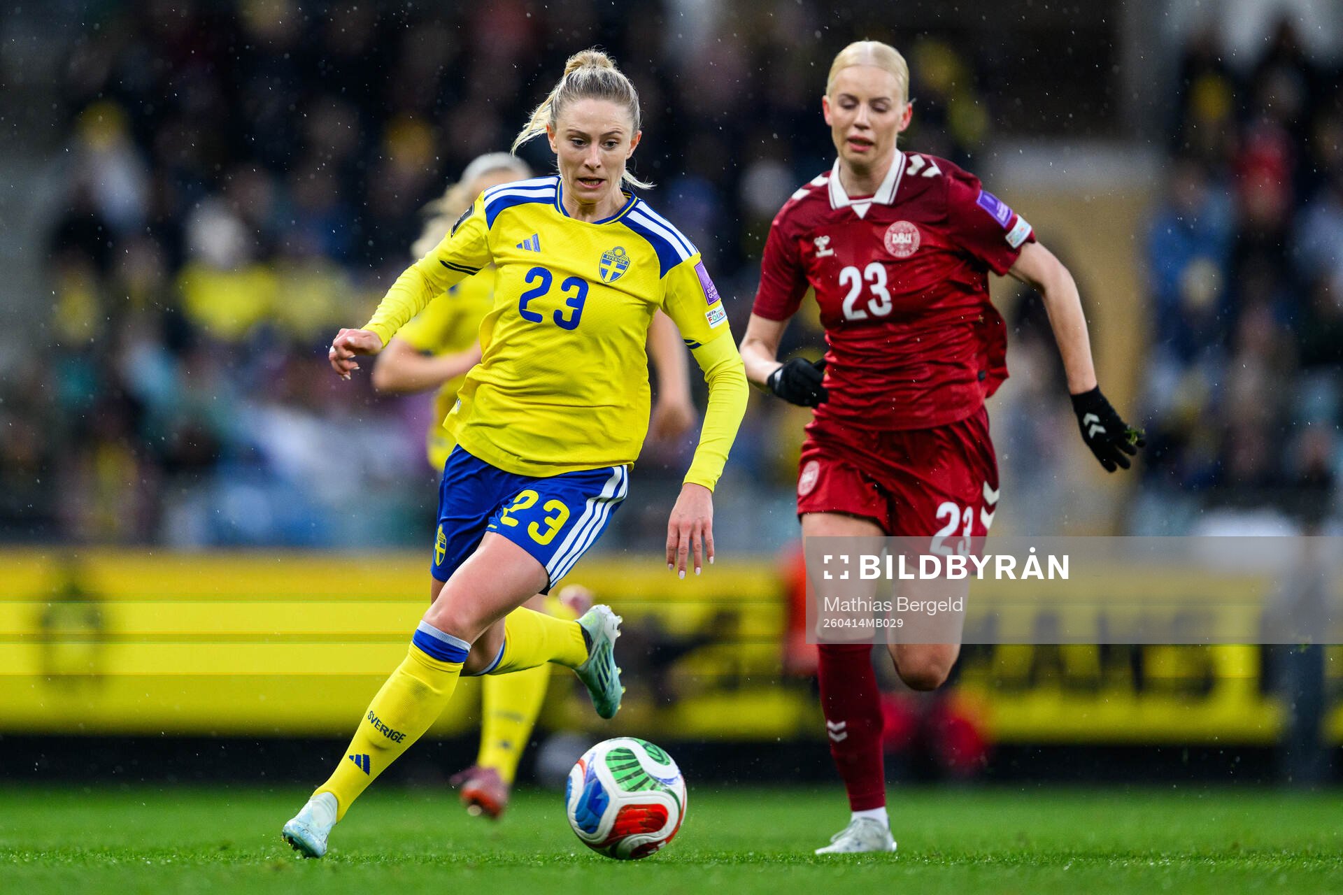 Rebecka Blomqvist of Sweden and Sofie Svava of Denmark