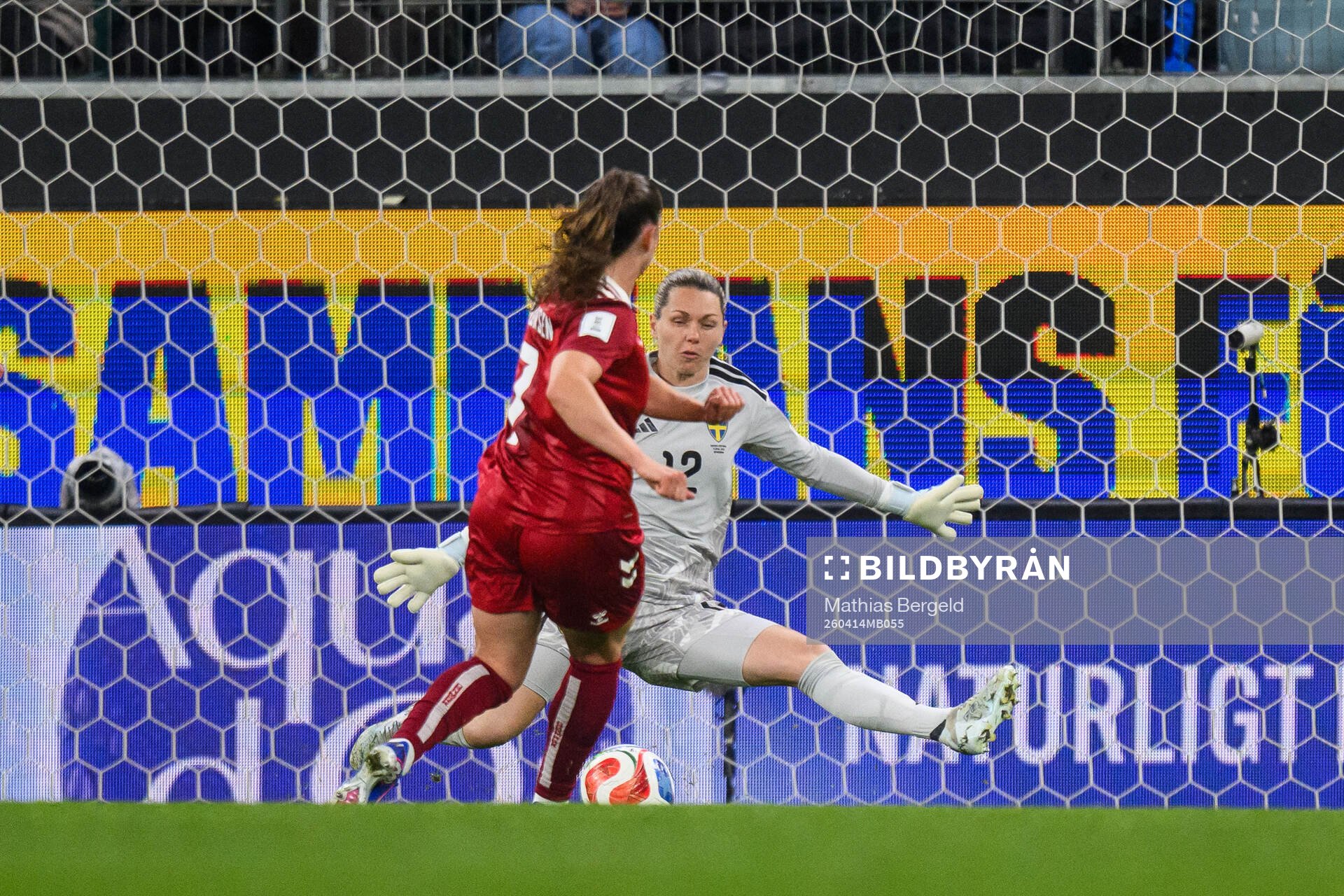 Janni Thomsen of Denmark scores 1-2