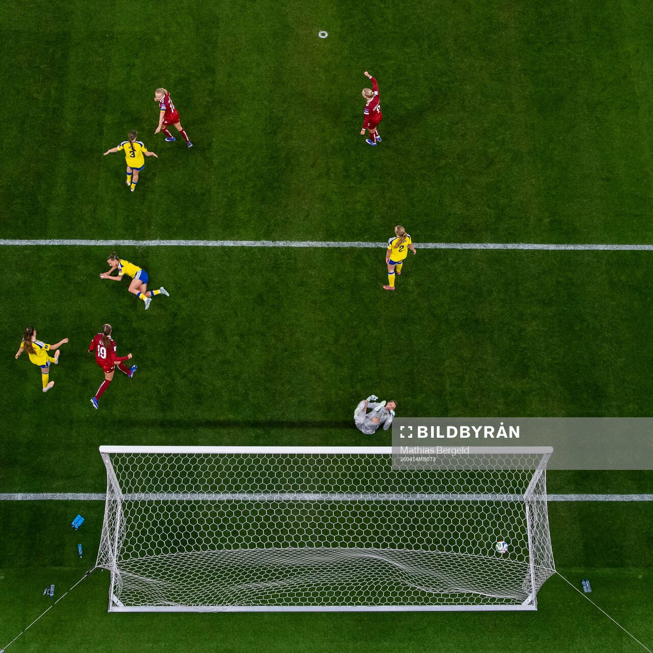 Pernille Harder of Denmark celebrates