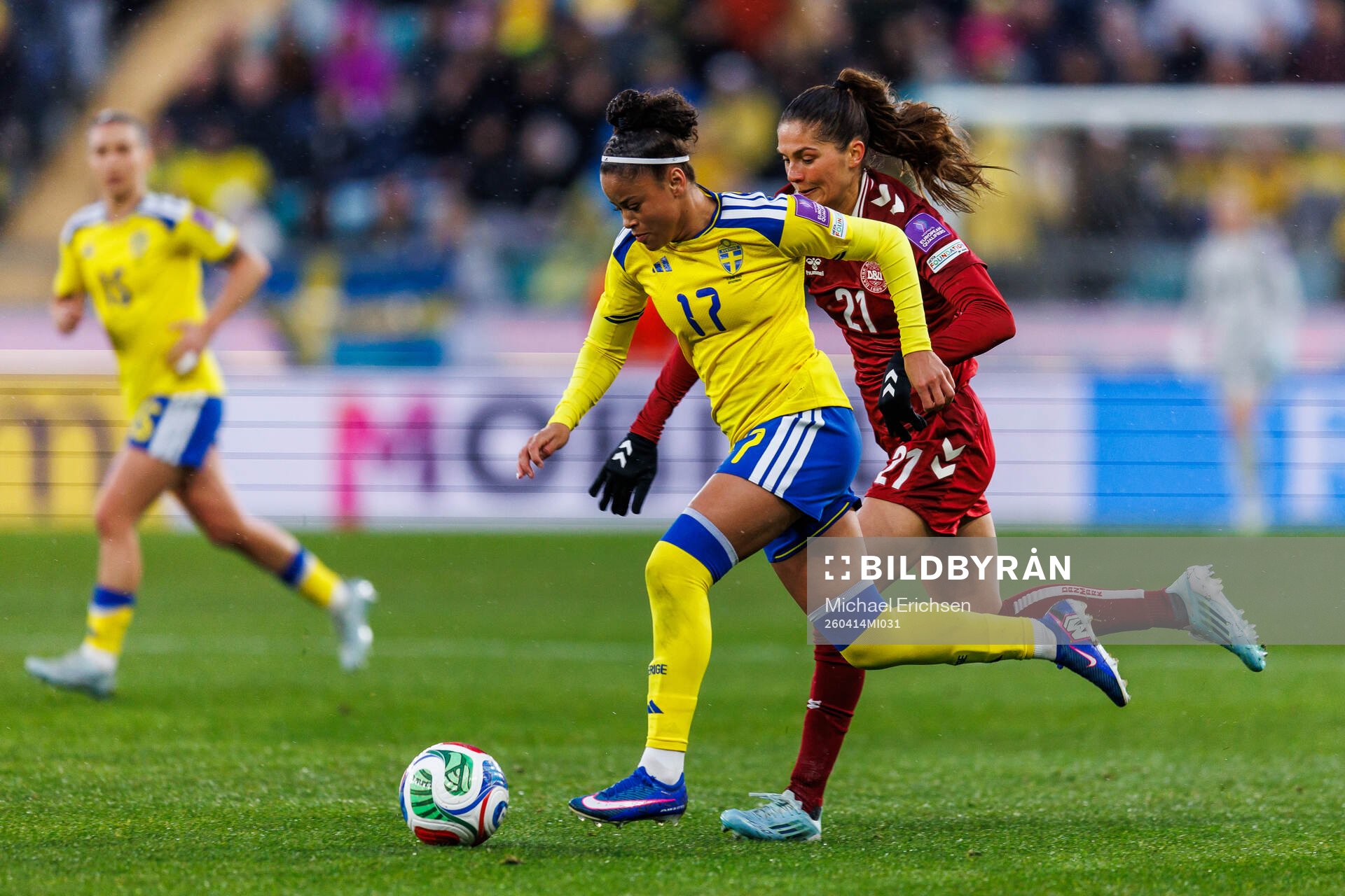 Felicia Schröder of Sweden and Mille Gejl Jensen of Denmark