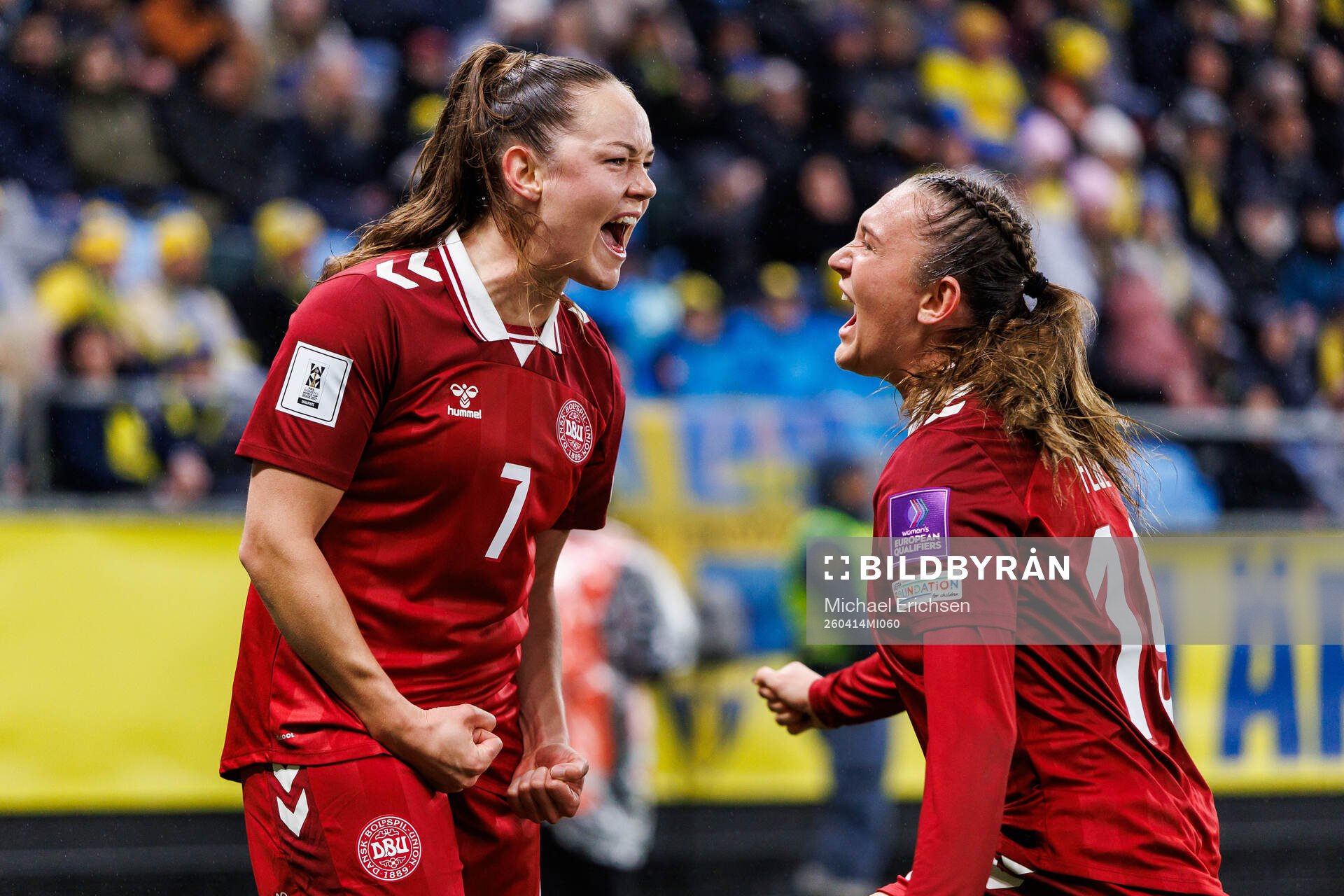 Janni Thomsen of Denmark celebrates