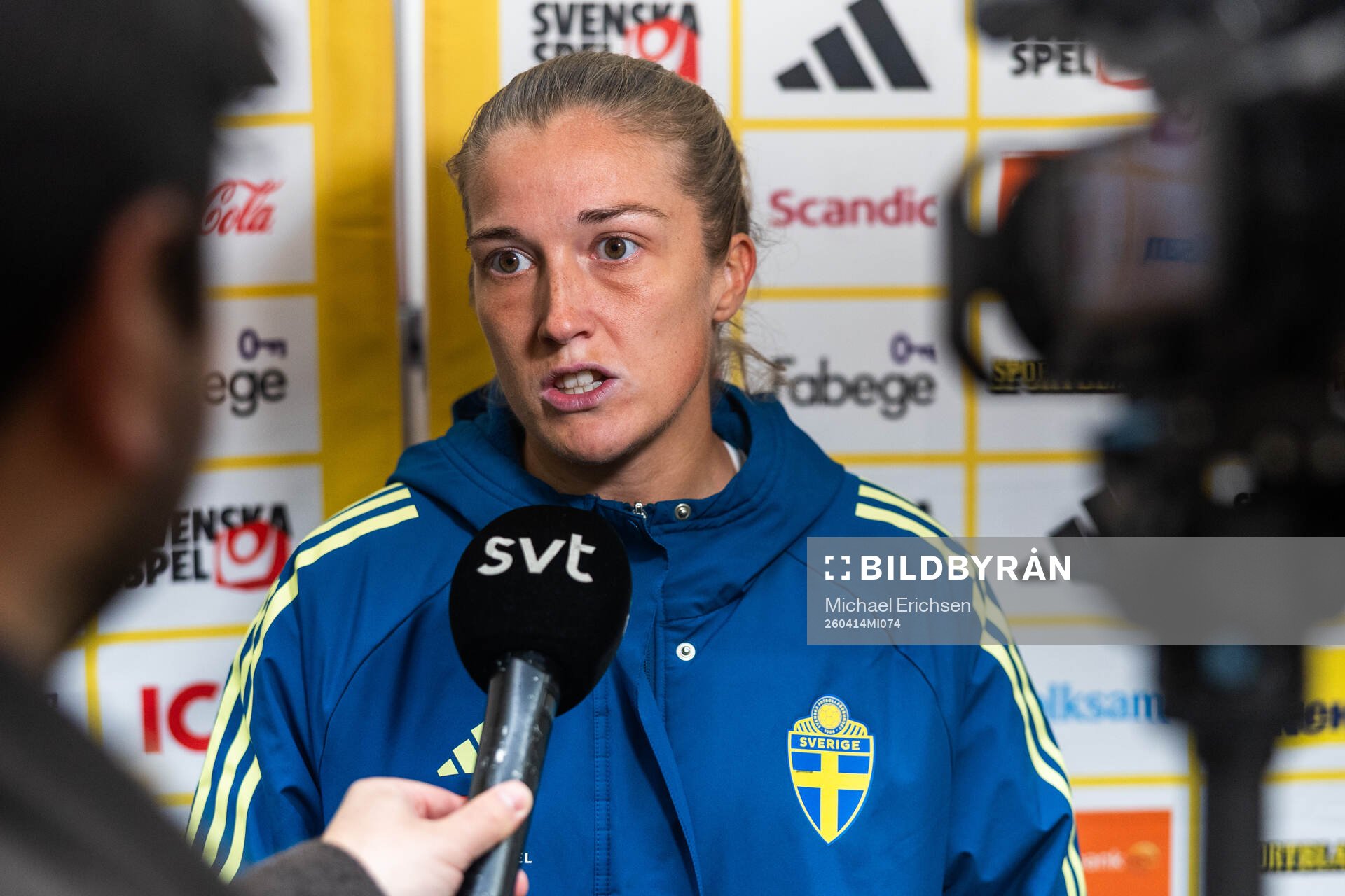Filippa Angeldahl of Sweden in the mizen zone